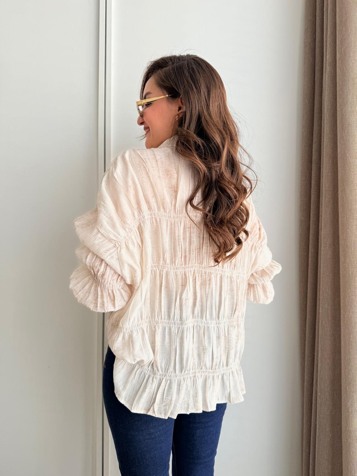 Taş Drape Detaylı Tasarım Gömlek 1920