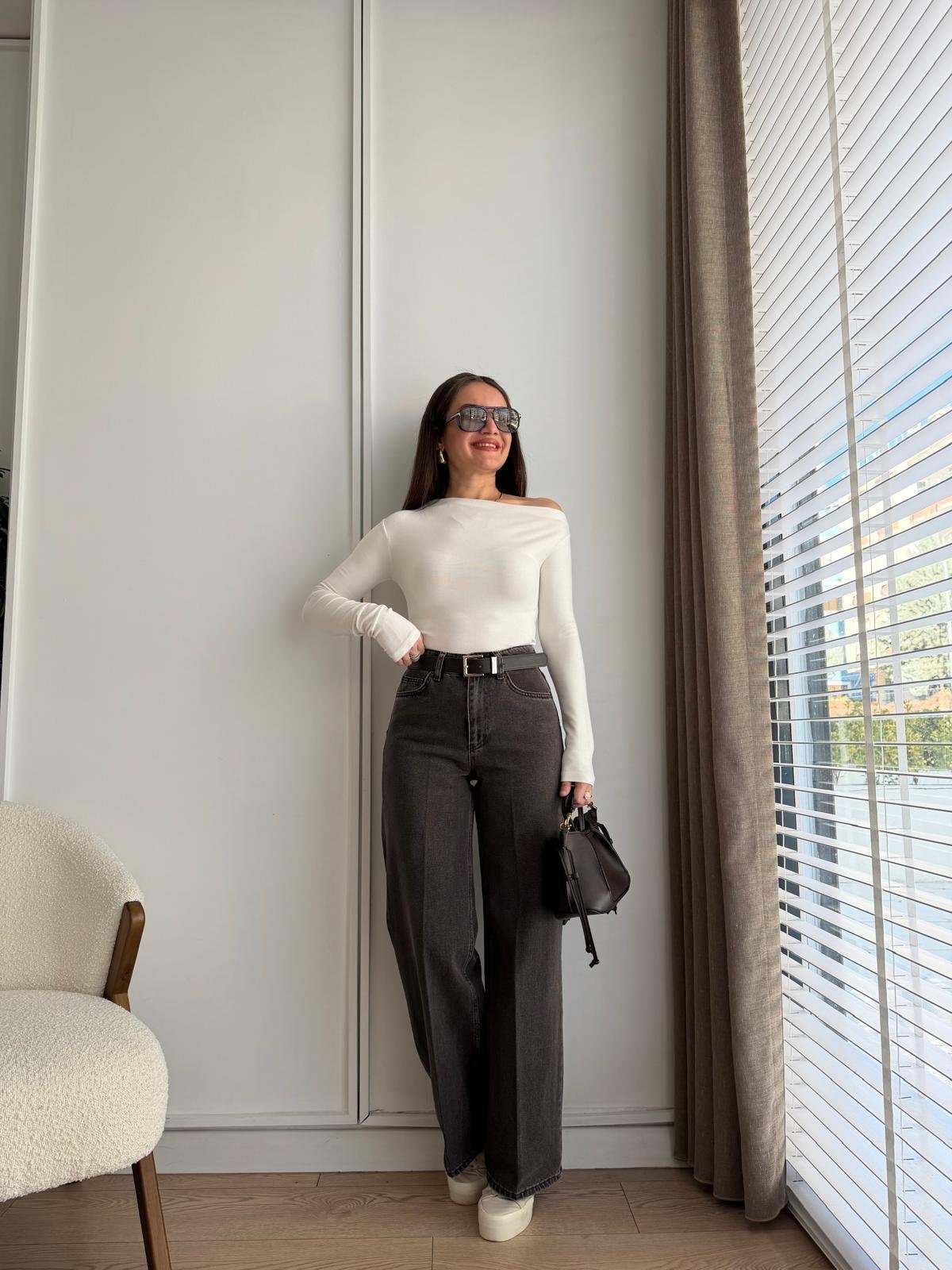Taşlama Kahve Ütü İzli Jean D893
