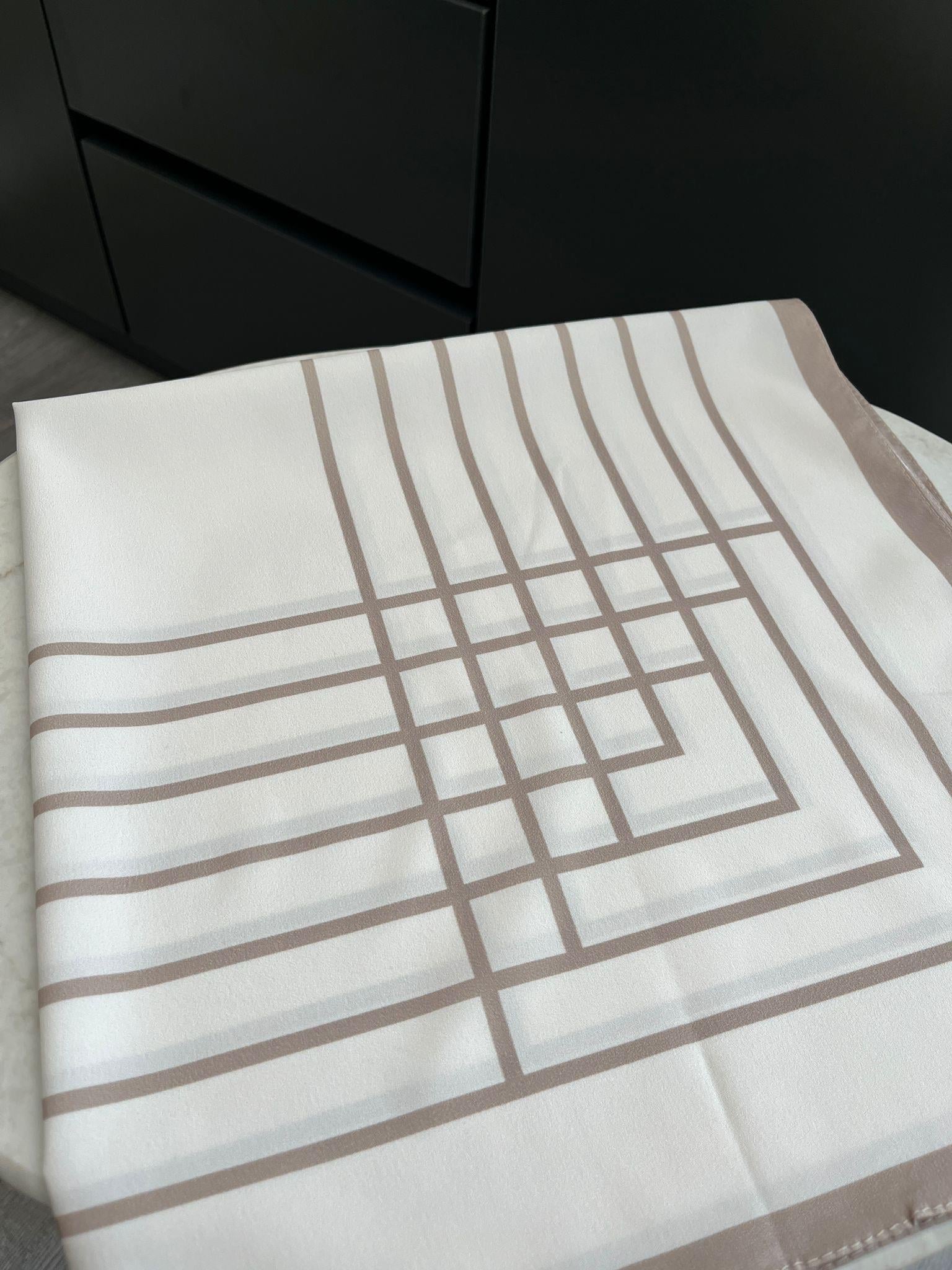 Vizon Geometrik Desen Fular F07