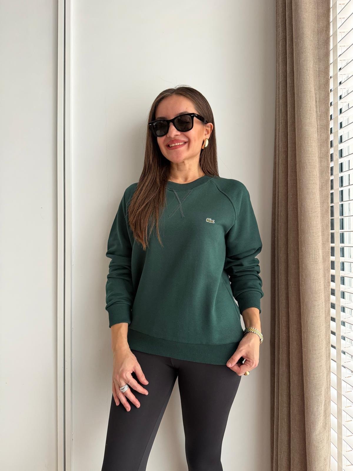Yeşil Orjinal Marka İki İplik Sweatshirt 1895