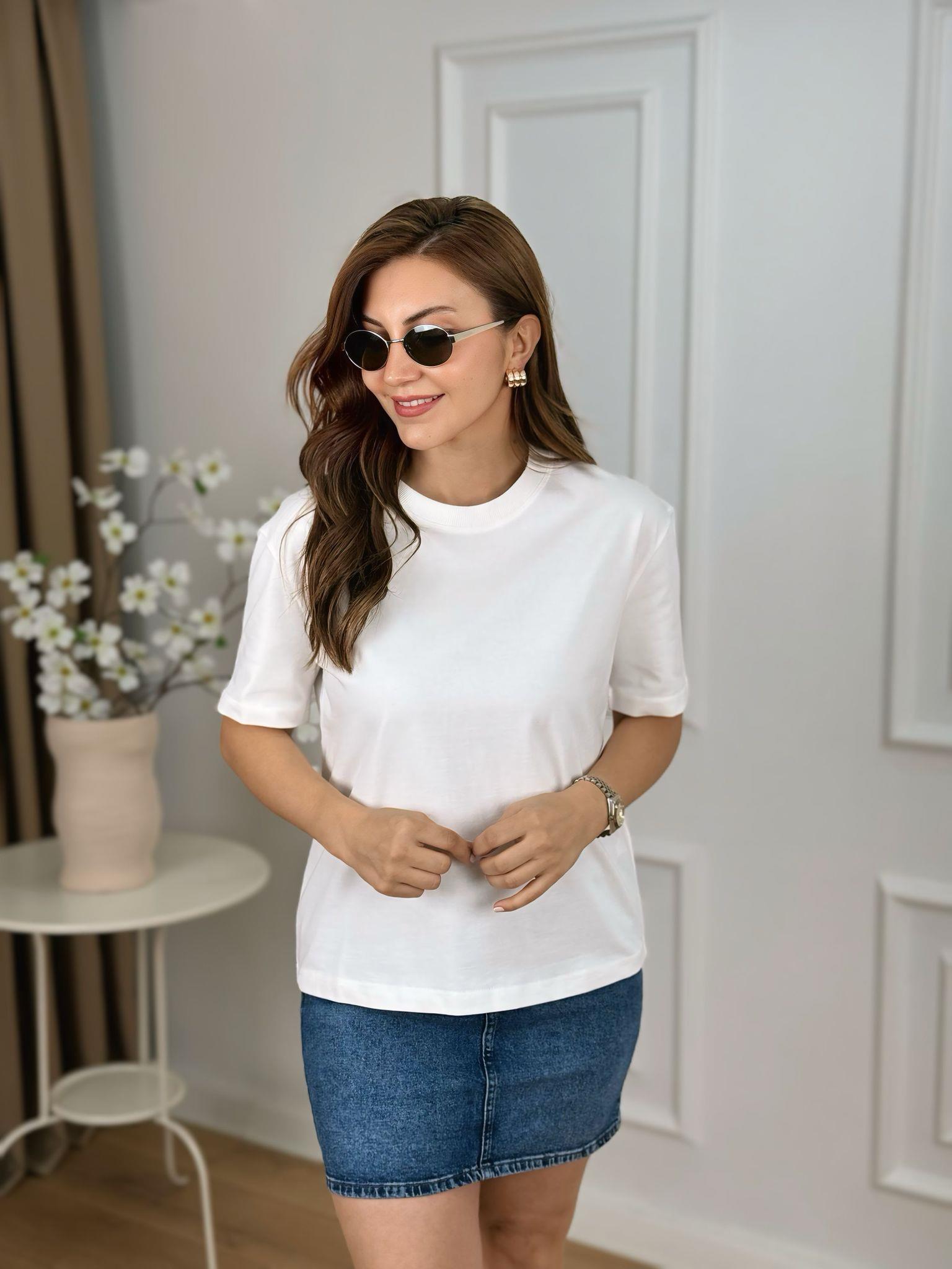Ekru Ribanalı Bisiklet Yaka Tshirt Dilvin 30312