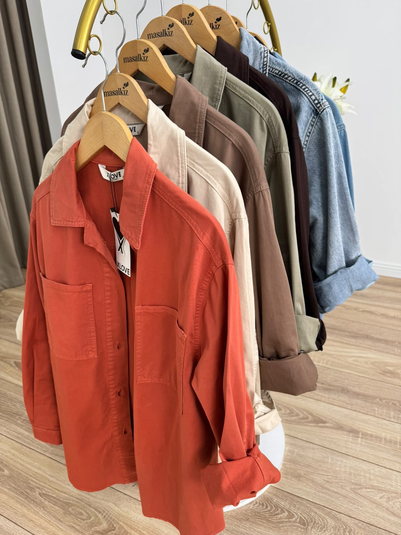 Lacivert Düğmeli Oversize Gömlek 6082