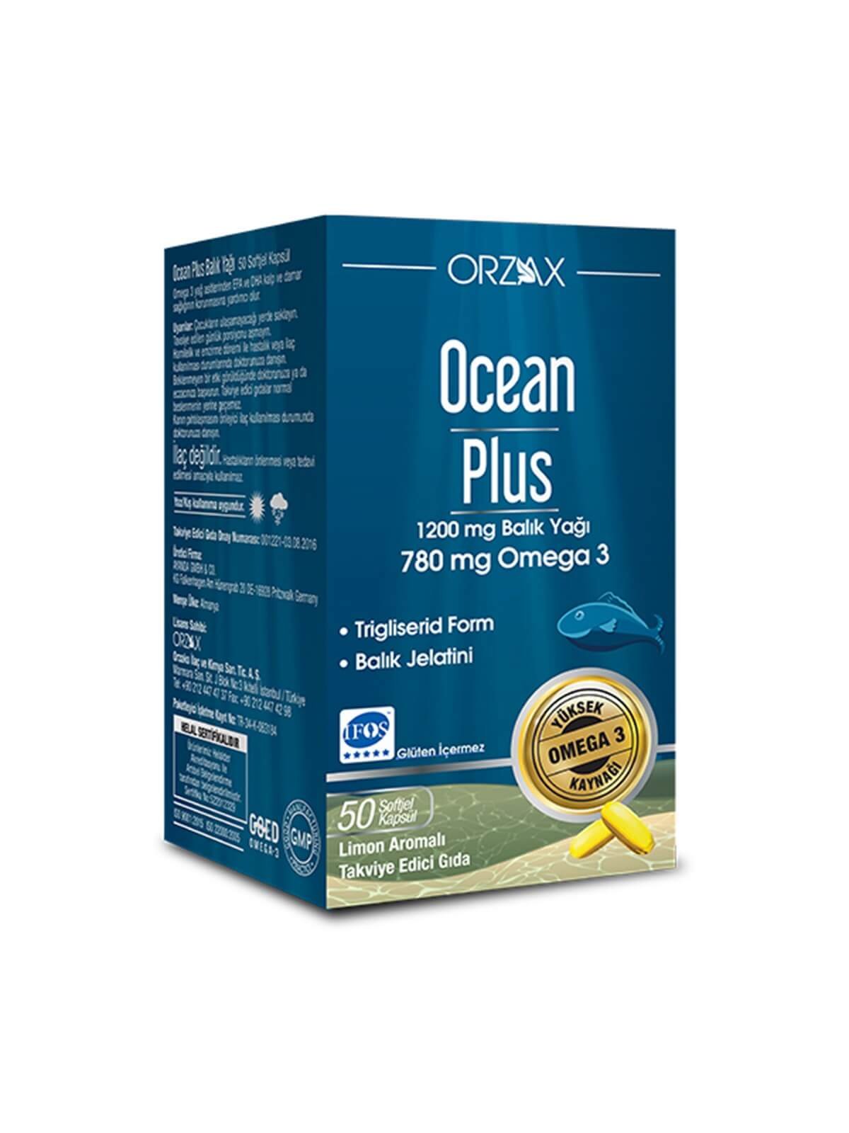 Ocean Plus Omega 3 50 Soft Kapsül