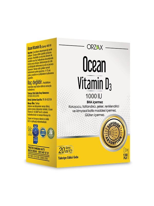 Ocean Vitamin D 1000 IU Sprey