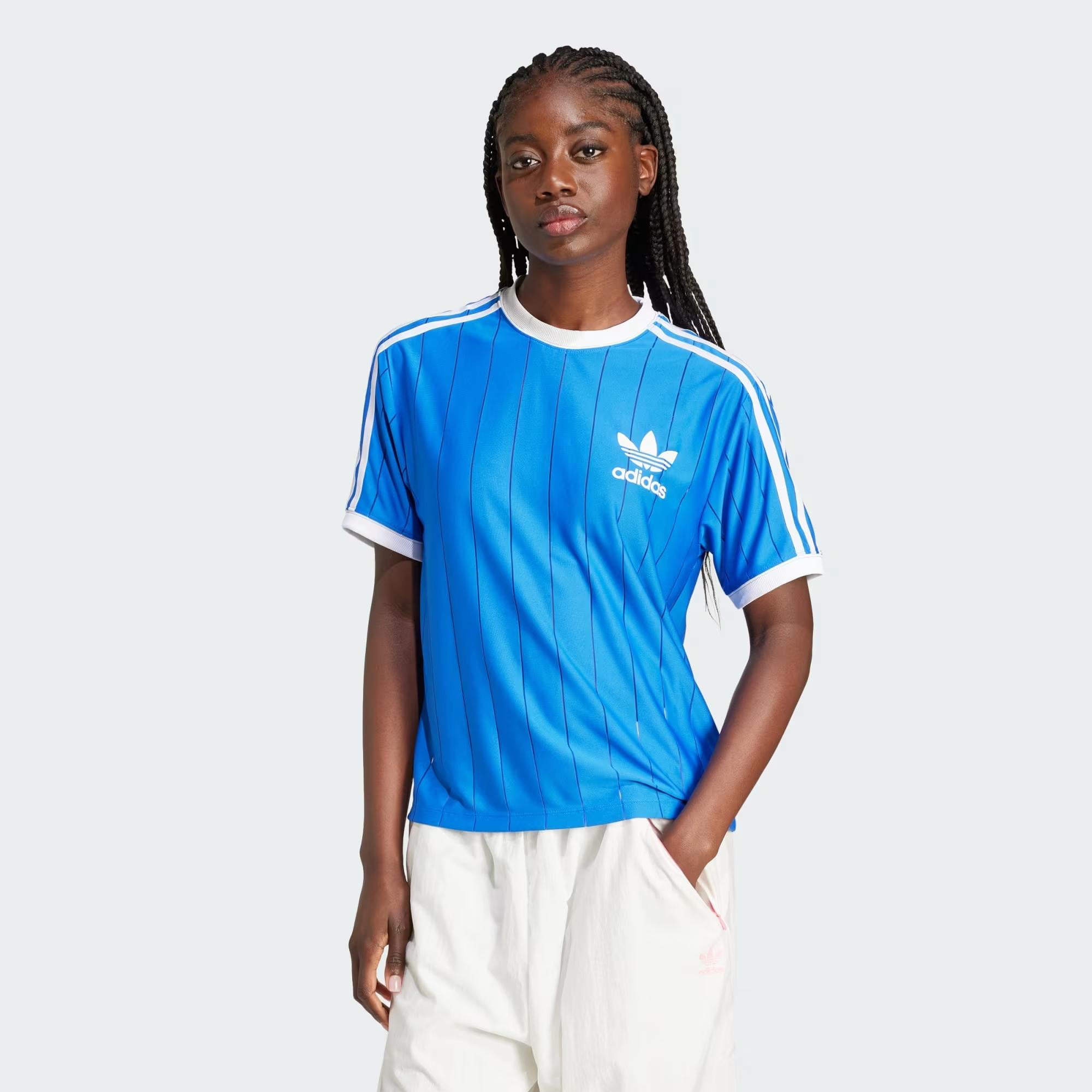 adidas Adicolor 3-Stripes Pinstripe Kadın Tişört