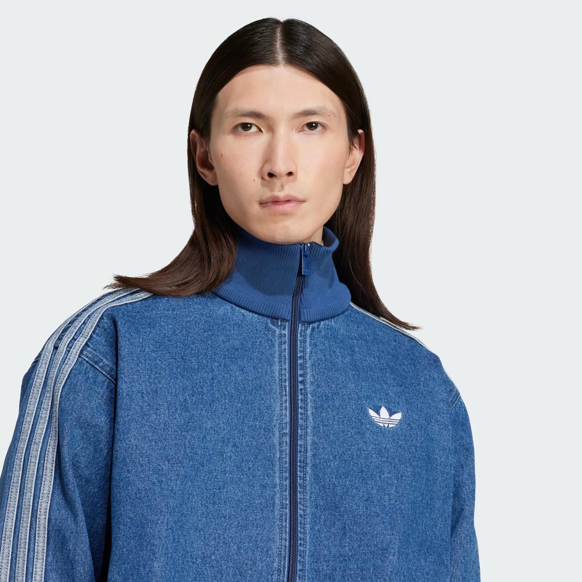 adidas Adicolor Denim Firebird Erkek Sweatshirt JC6233 | Dalkılıç Spor