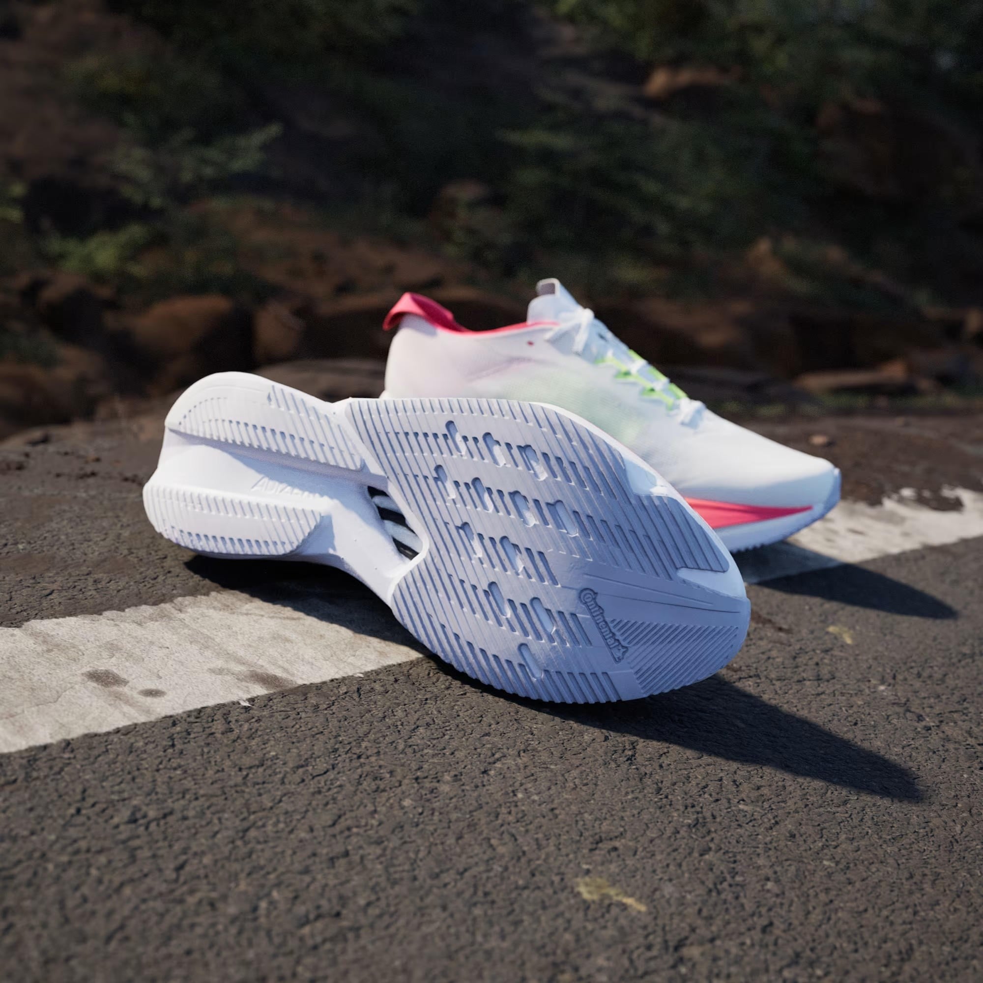 Adidas Beyaz Adidas Adizero Boston 12 Erkek Koşu Ayakkabısı