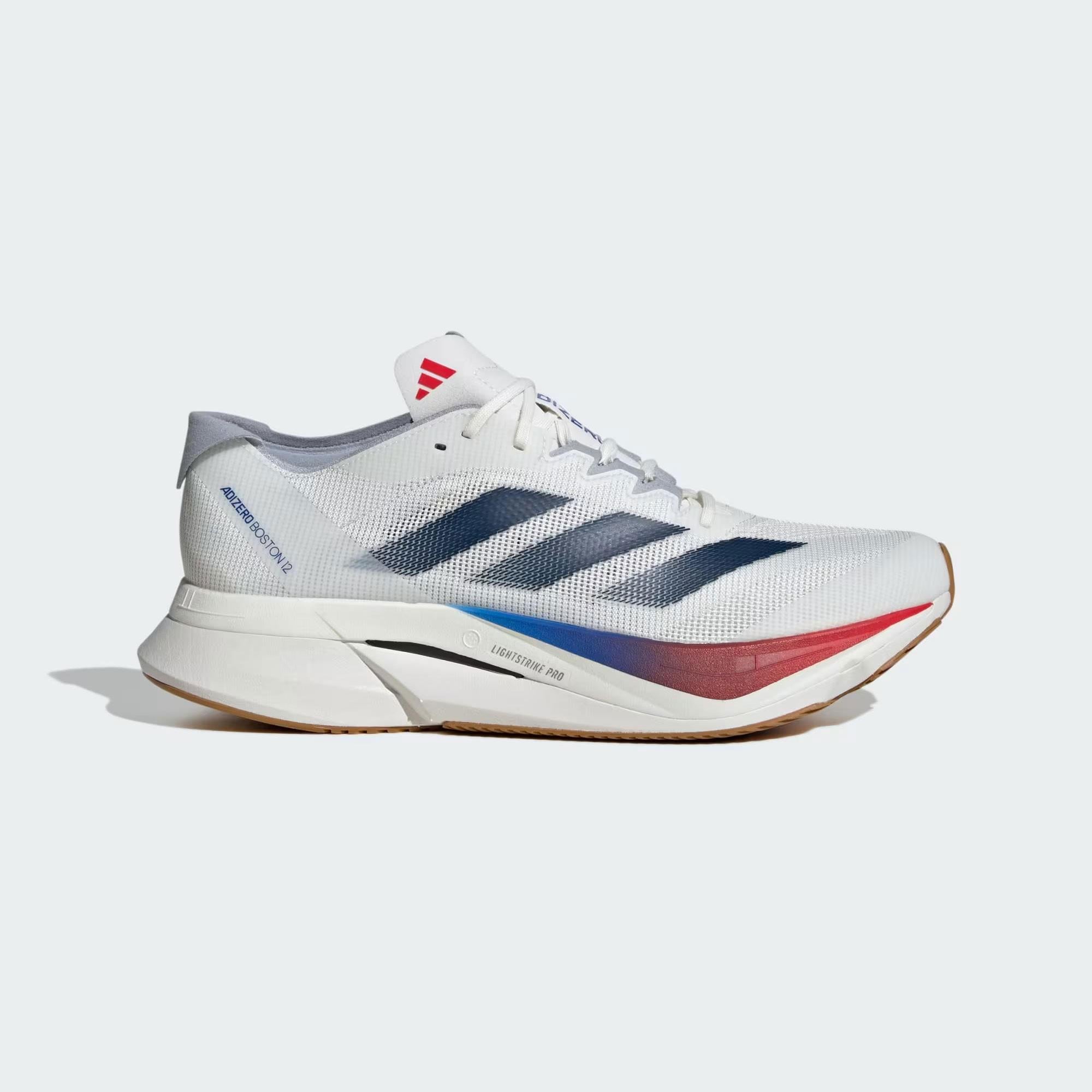 Adidas Beyaz Adidas Adizero Boston 12 Erkek Koşu Ayakkabısı