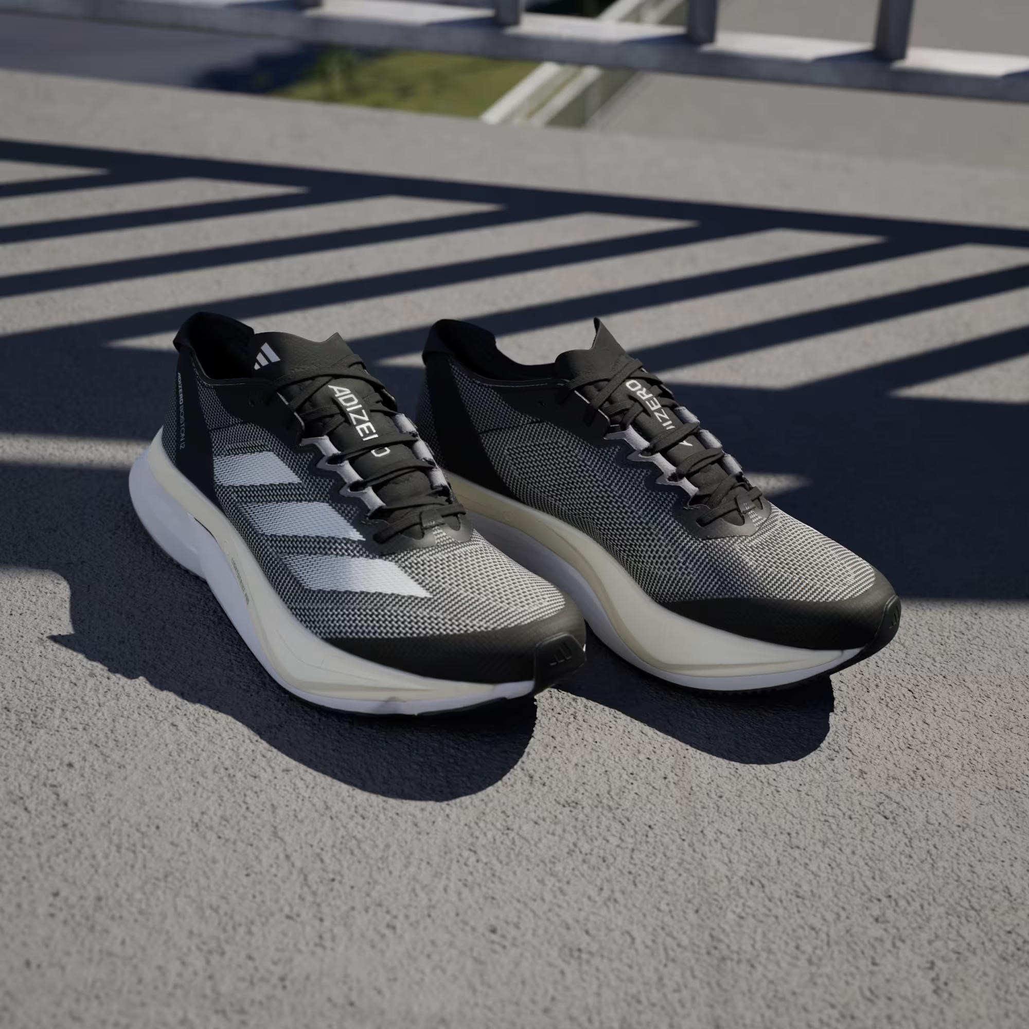 Adidas Gri Adidas Adizero Boston 12 Kadın Koşu Ayakkabısı