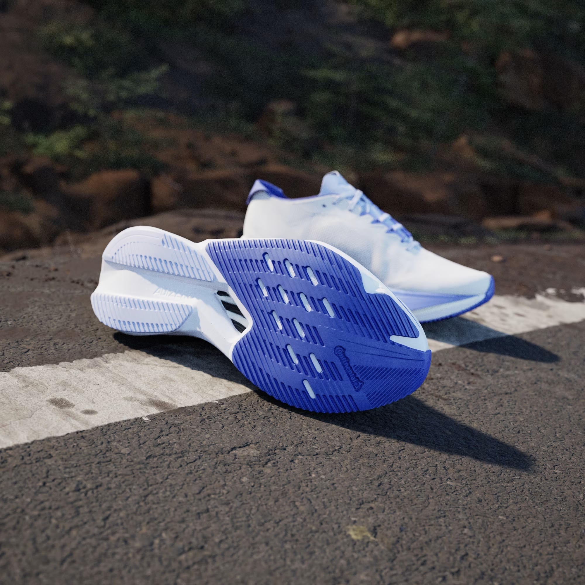 Adidas Mavi Adidas Adizero Boston 12 Kadın Koşu Ayakkabısı