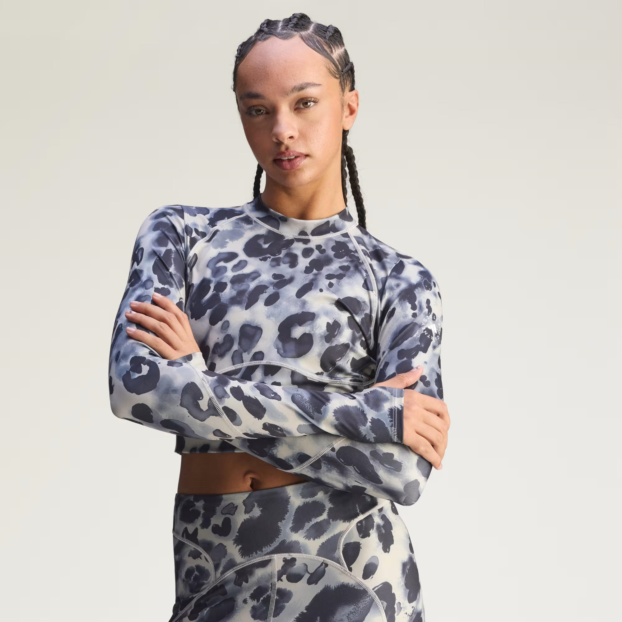 adidas by Stella McCartney Training Longsleeve Crop Kadın Tişört