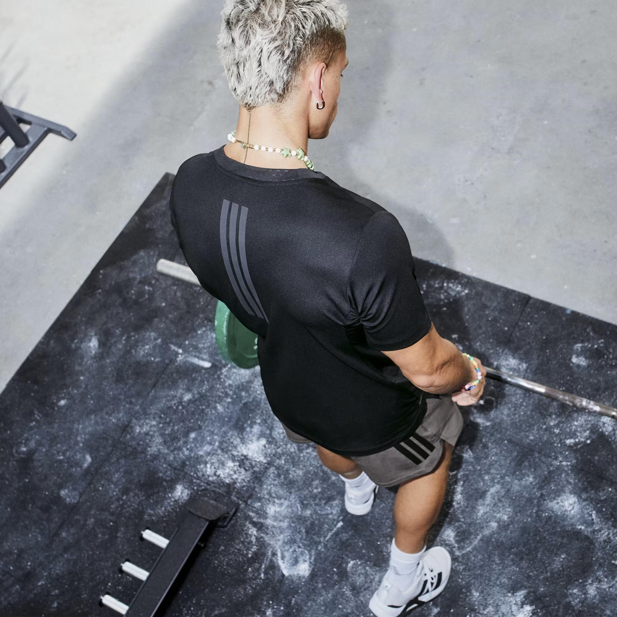 adidas D4T Power 3 Stripes Erkek Tişört