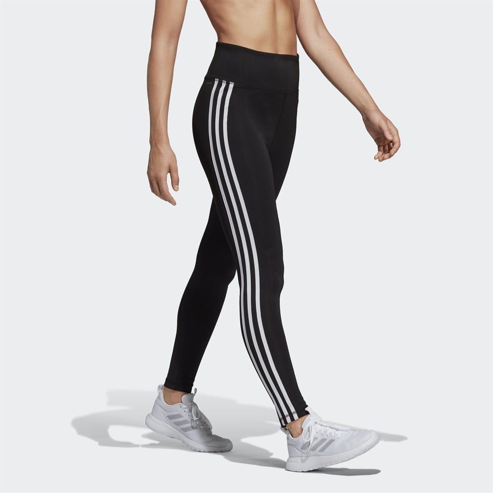adidas Design 2 Move 3-Stripes High-Rise Long Kadın Tayt