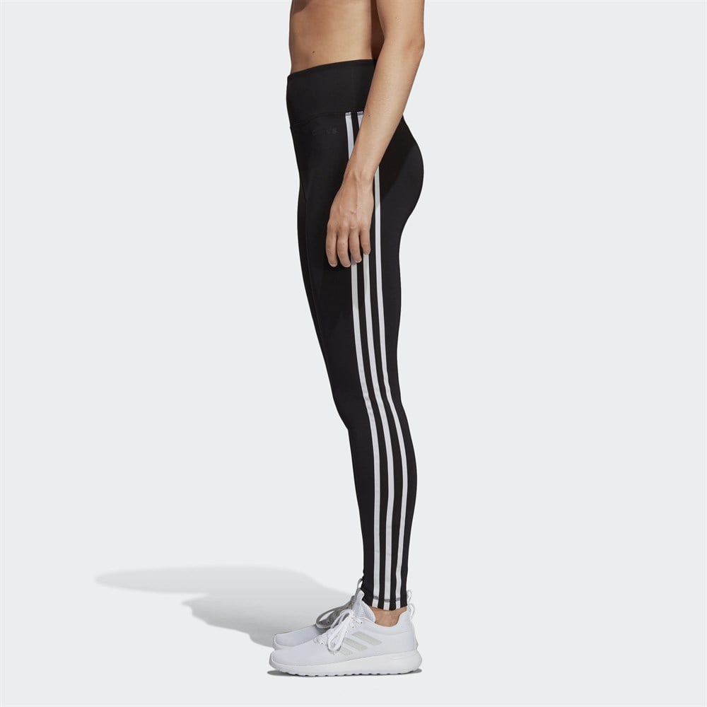 adidas Design 2 Move 3-Stripes High-Rise Long Kadın Tayt