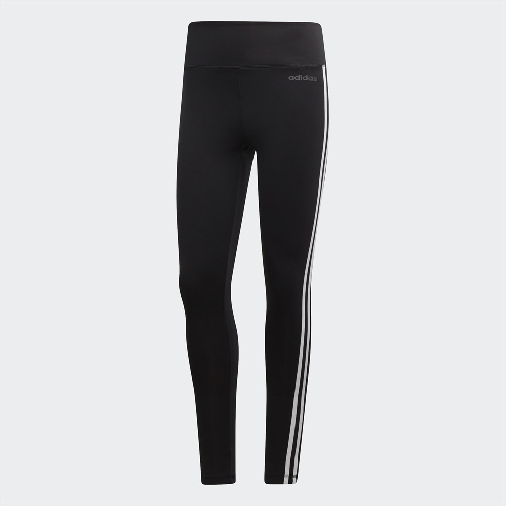 adidas Design 2 Move 3-Stripes High-Rise Long Kadın Tayt