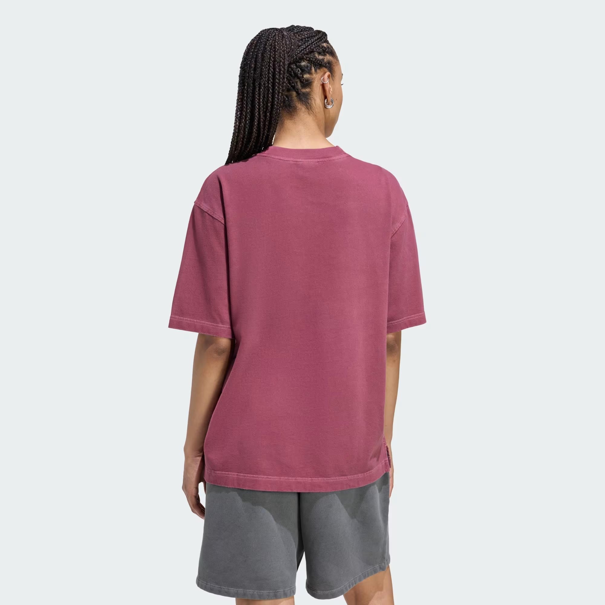 adidas Essentials Linear Boyfriend Washed Kadın Tişört