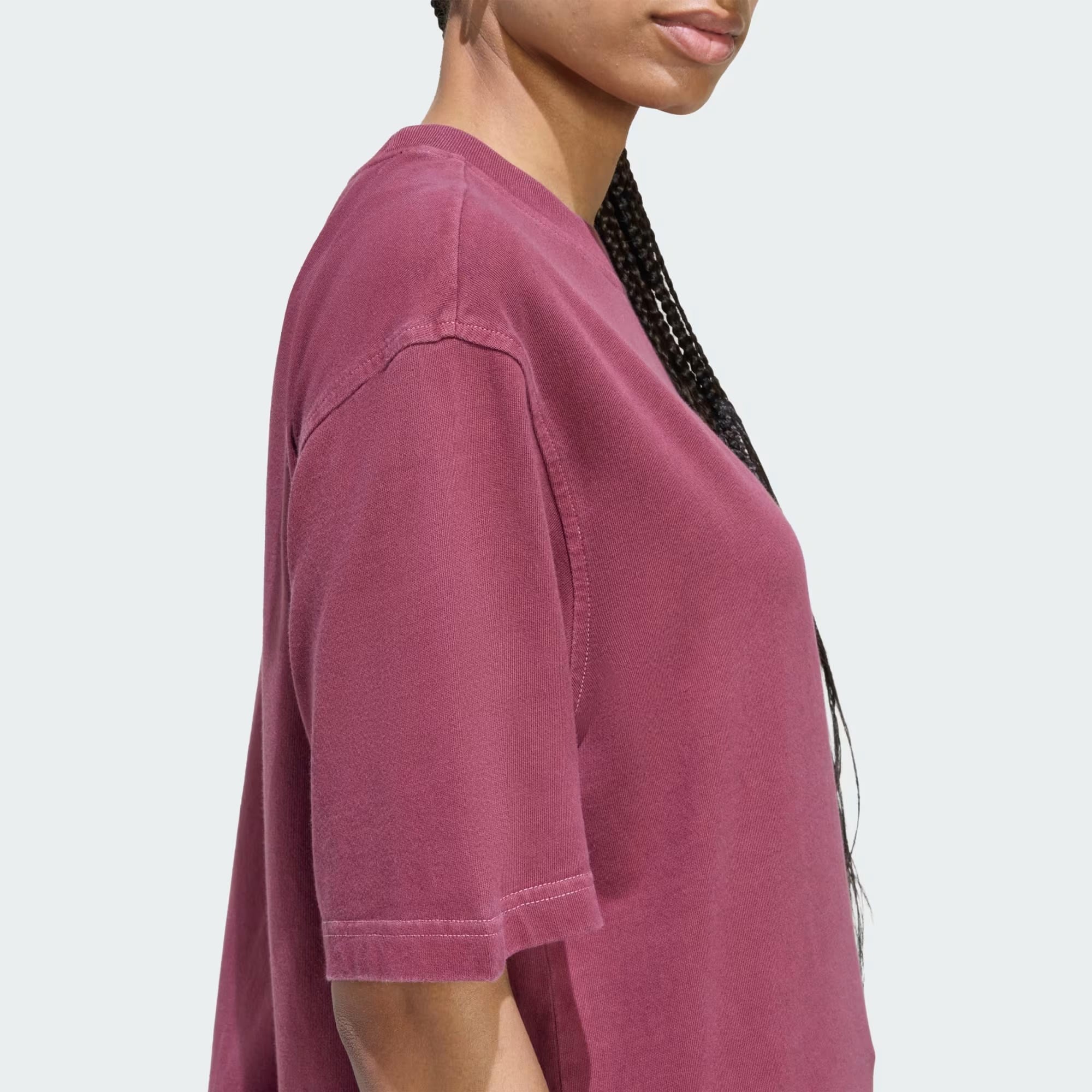 adidas Essentials Linear Boyfriend Washed Kadın Tişört