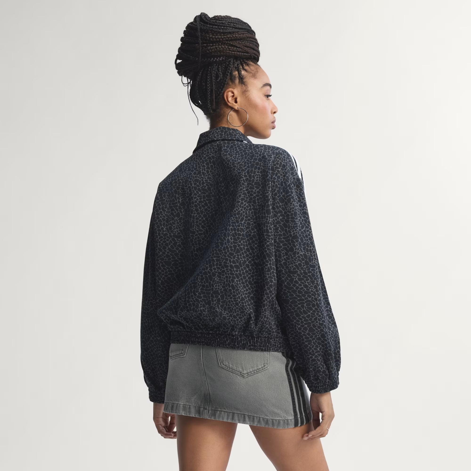 adidas Firebird Oversized Aop Denim Kadın Ceket