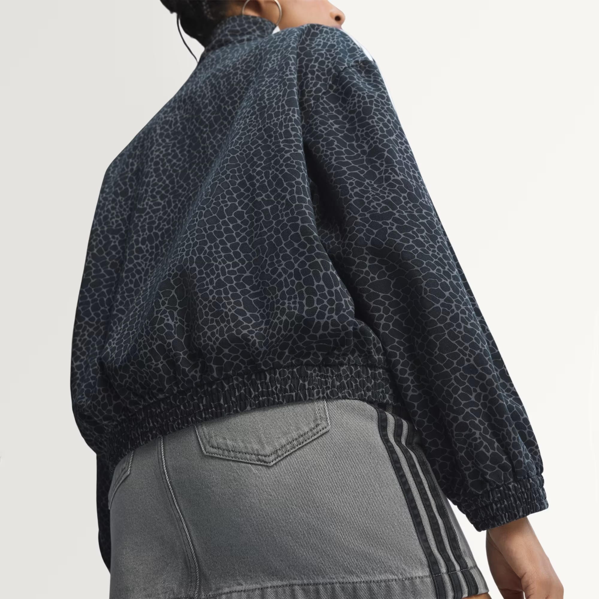 adidas Firebird Oversized Aop Denim Kadın Ceket