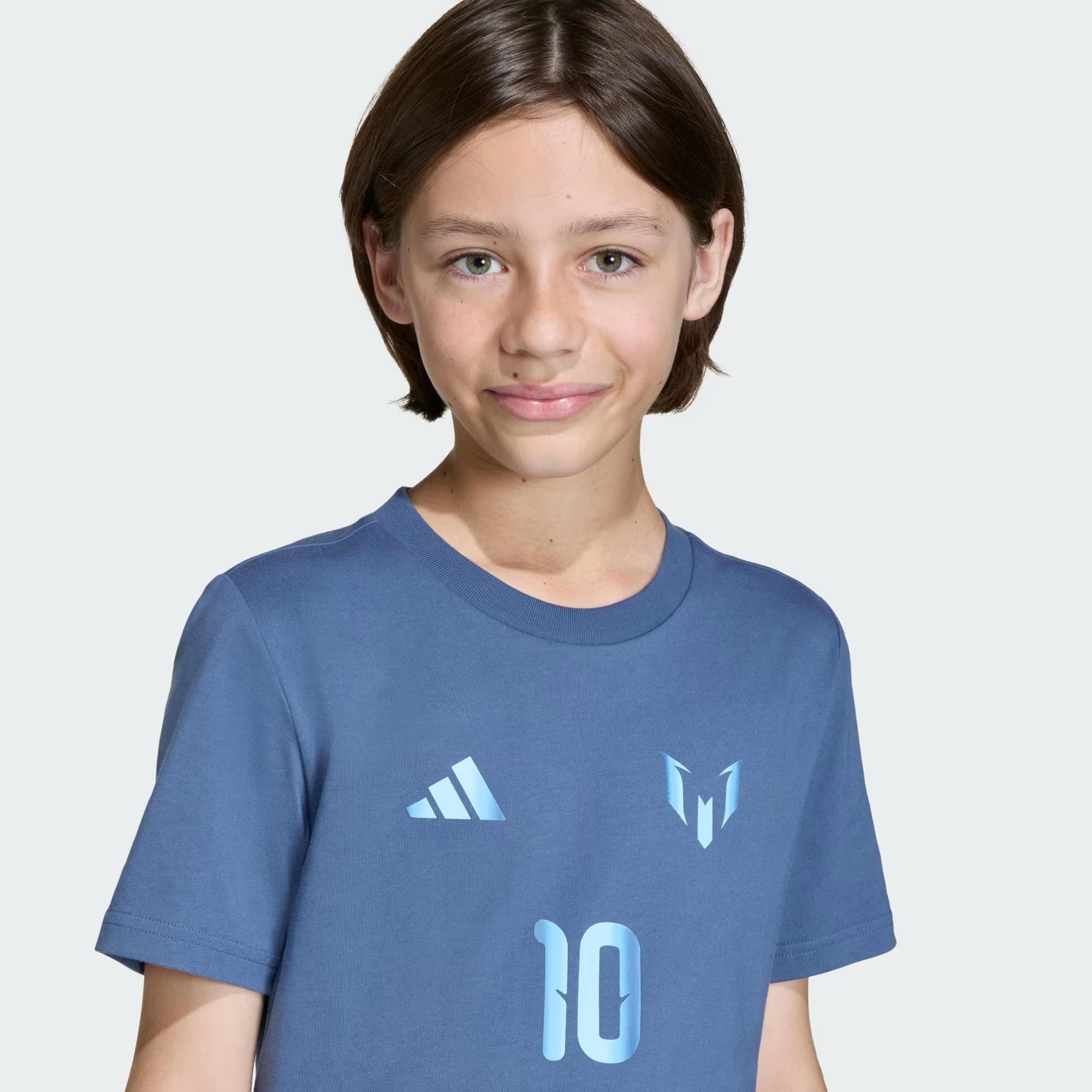 adidas Messi Name and Number Graphic Çocuk Tişört