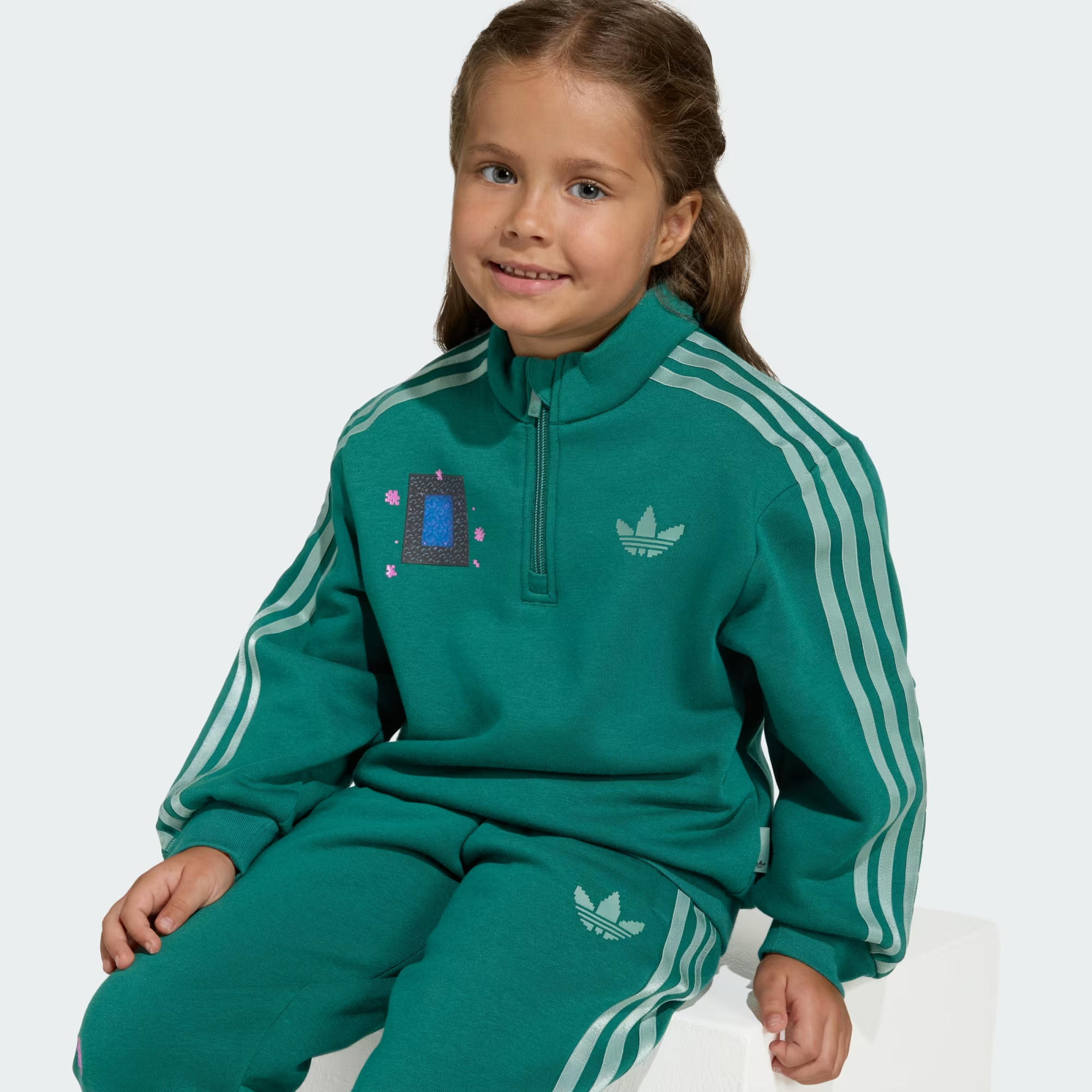 adidas Minecraft Loose Crew Çocuk Eşofman Takımı