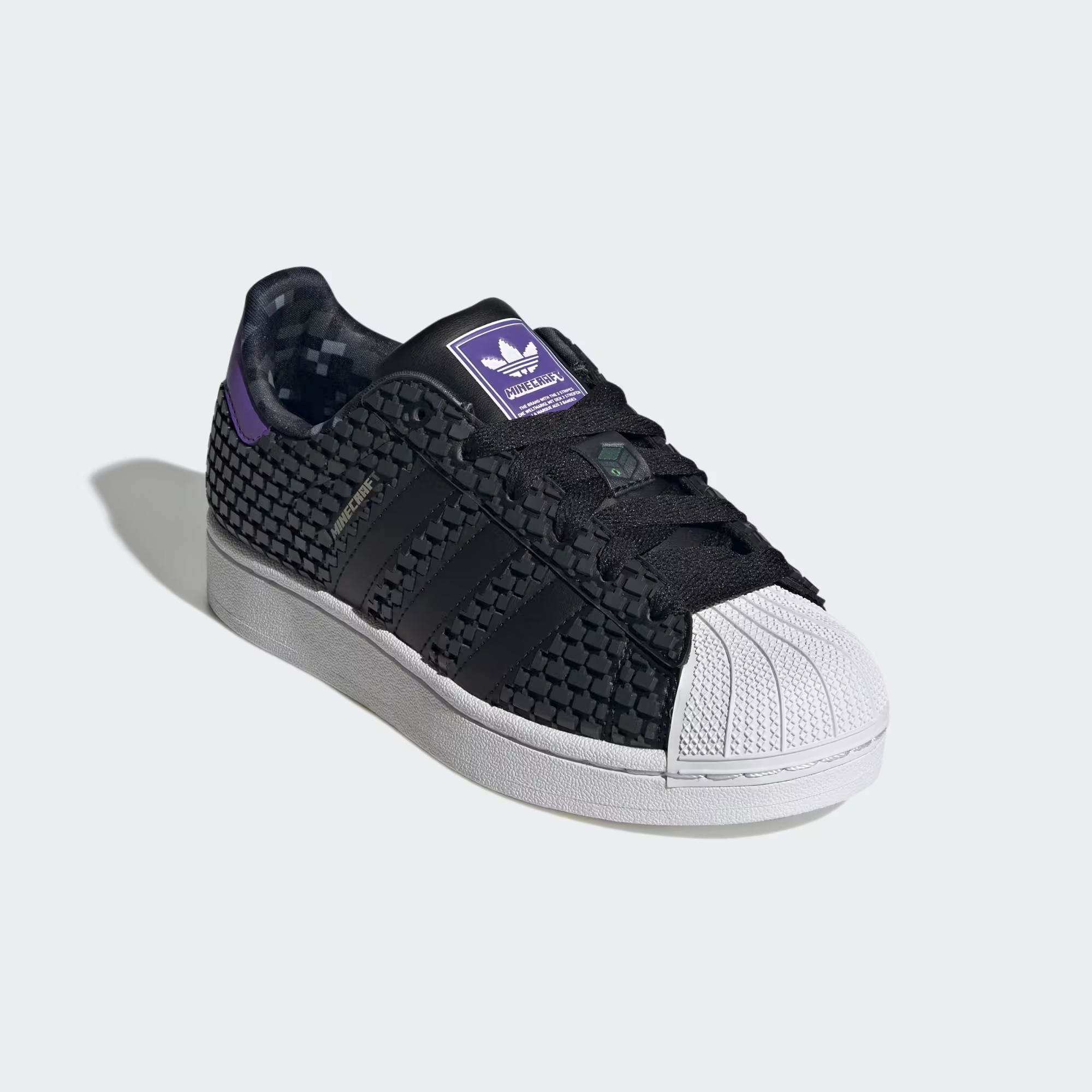 Adidas adidas Siyah Minecraft Superstar II Günlük Spor Ayakkabı Dalkılıç Spor'da! Siyah - 6. görsel