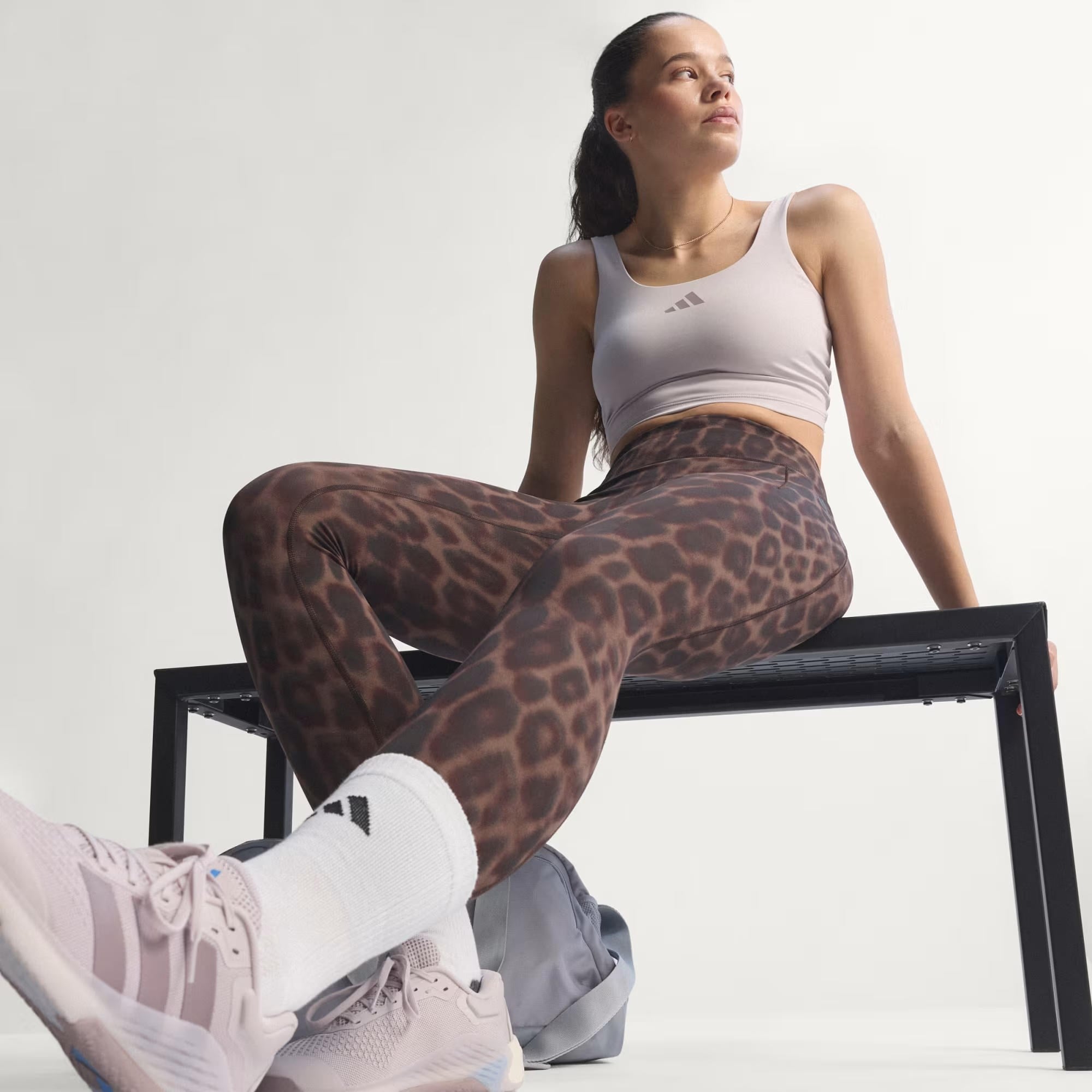 adidas Optime Leopard 7/8 Kadın Tayt