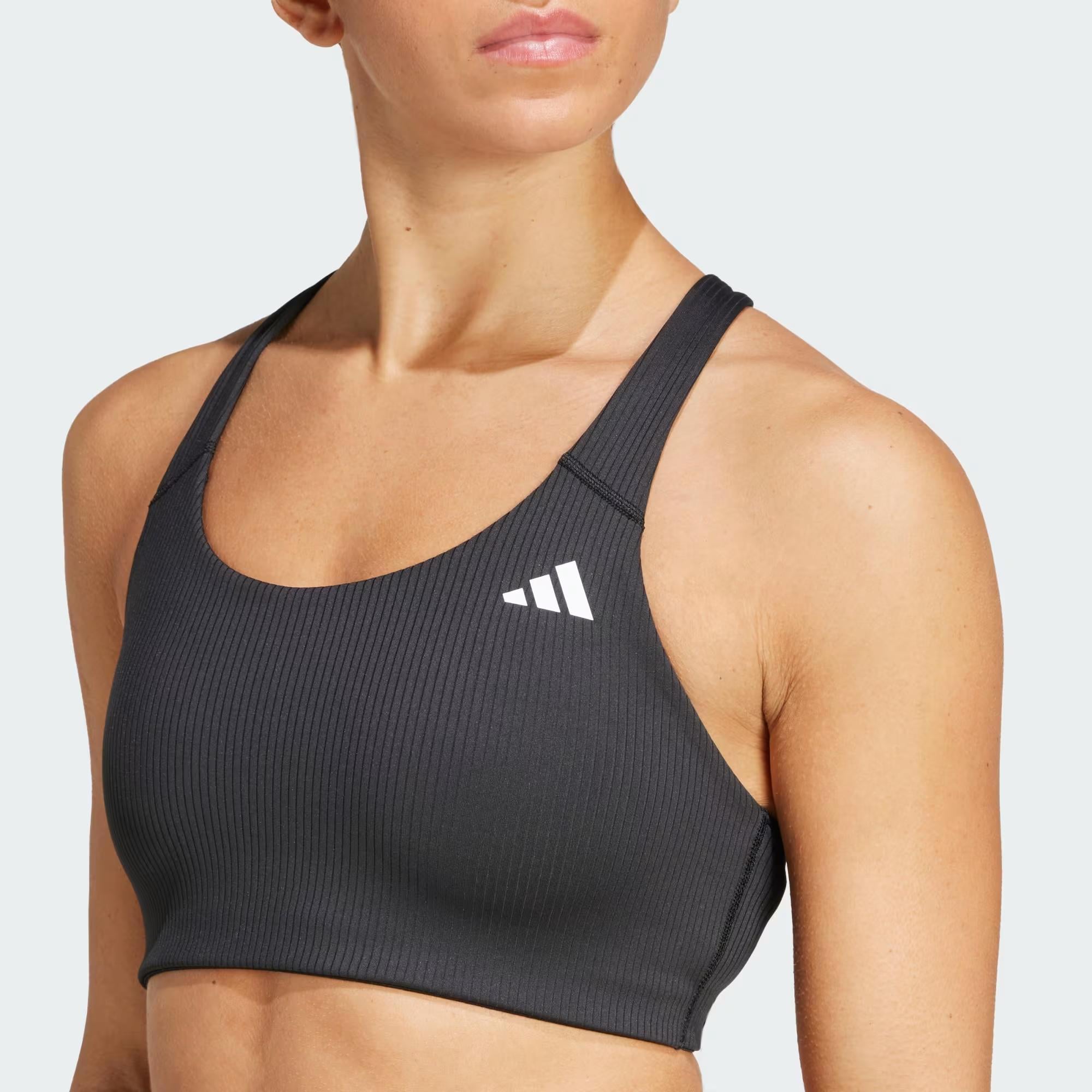 adidas Powerimpackt Rib Medium Support Training Kadın Büstiyer