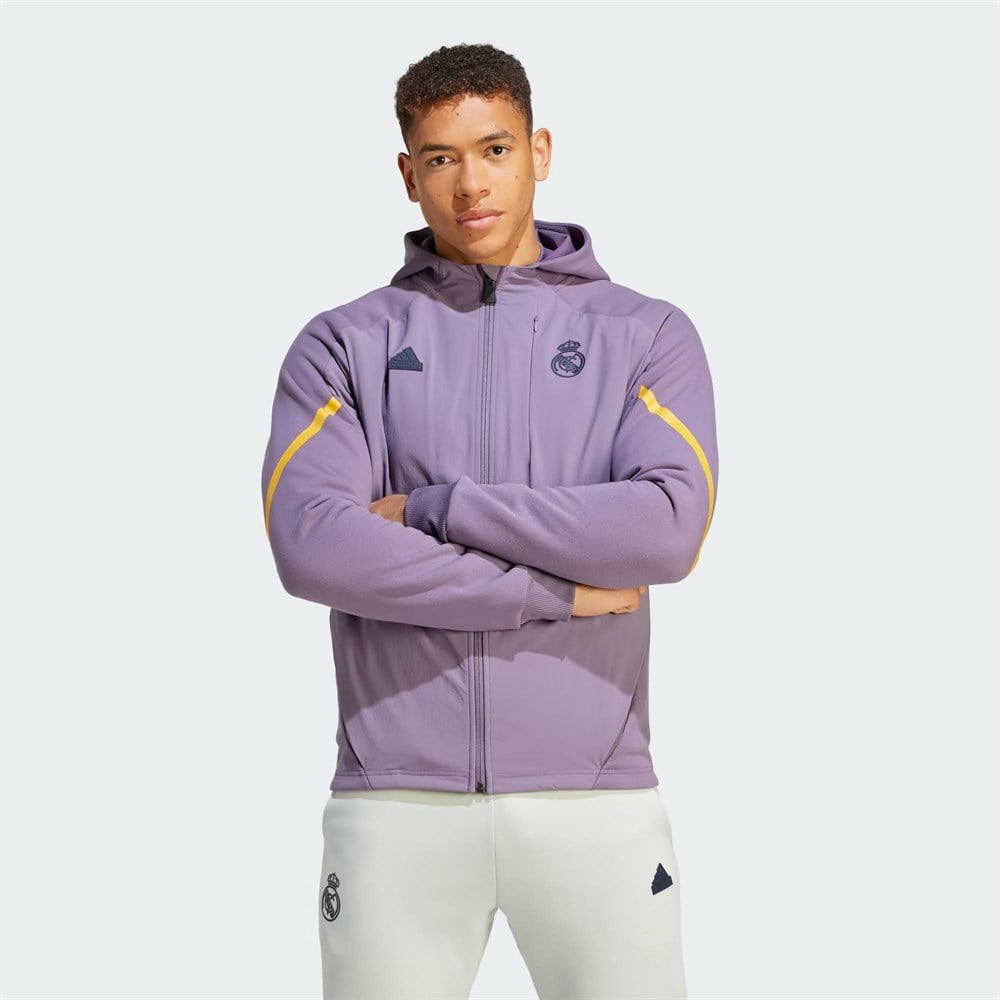 adidas Real Madrid Designed For Gameday Full-Zip Erkek Sweatshirt