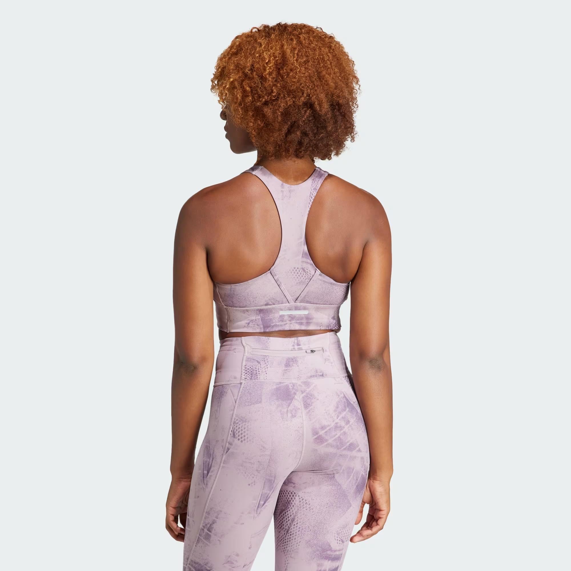 adidas Run Pocket Medium Support Aop Bra Iteration Kadın Büstiyer