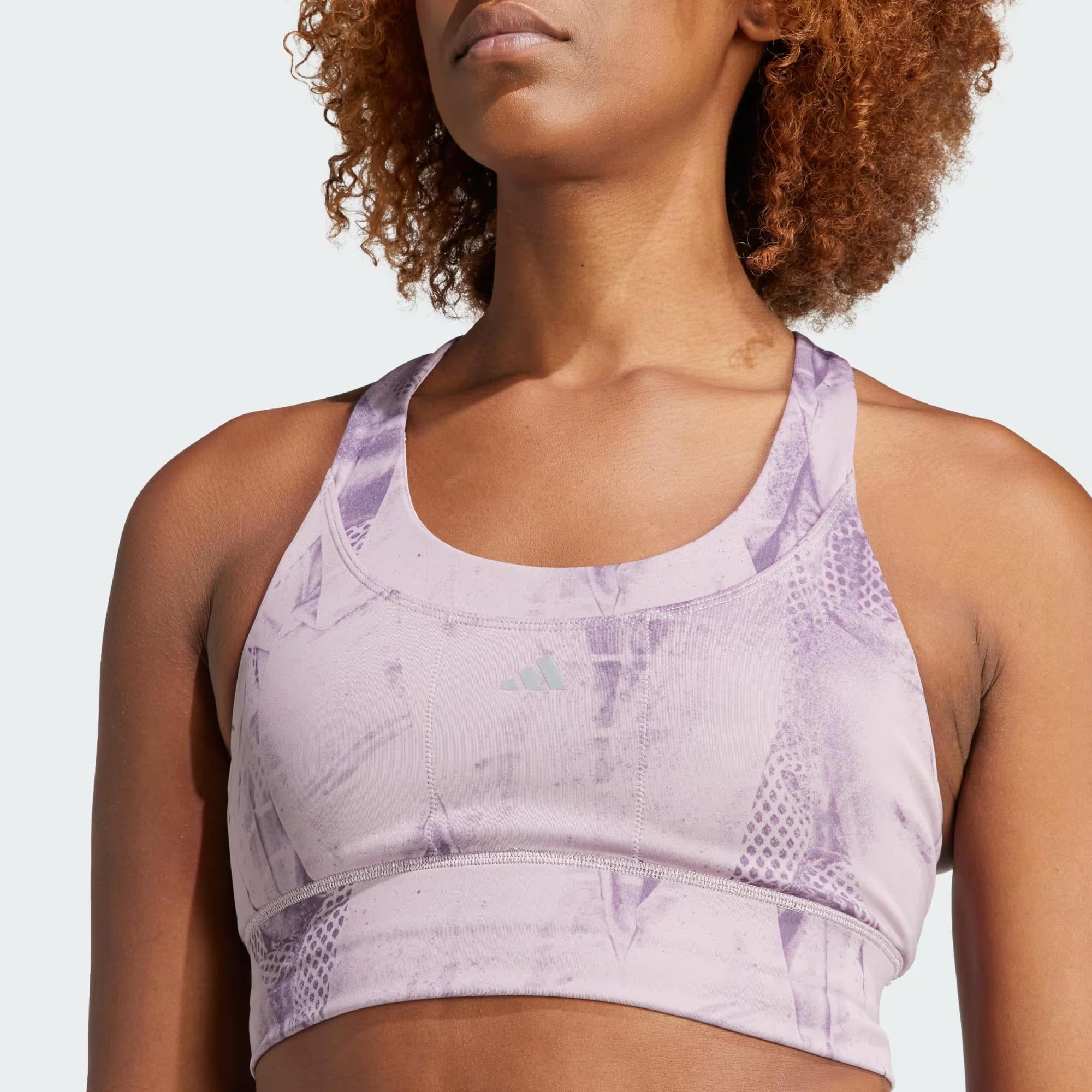 adidas Run Pocket Medium Support Aop Bra Iteration Kadın Büstiyer