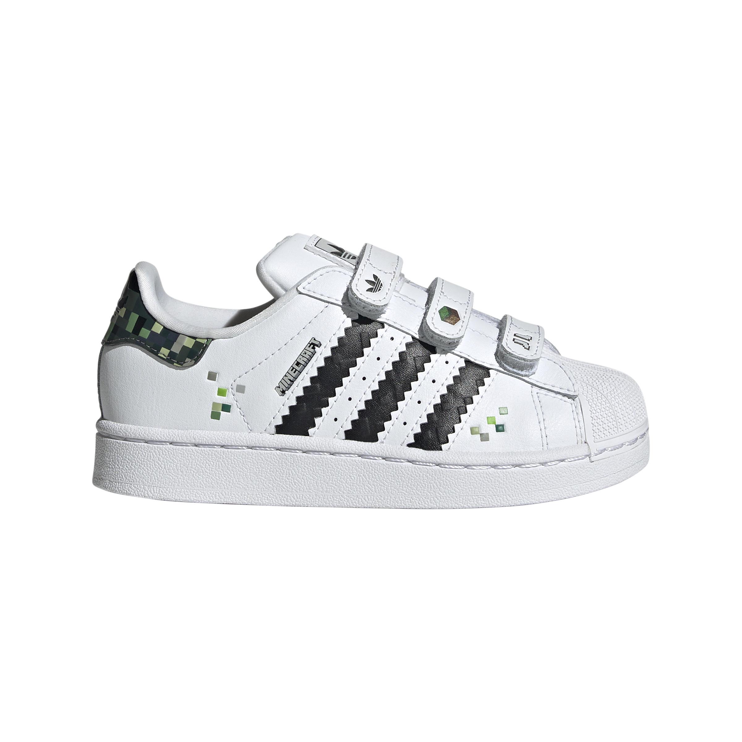Miracle Star☆ adidas Superstar II x Minecraft Çocuk Günlük Spor Ayakkabı JQ8748