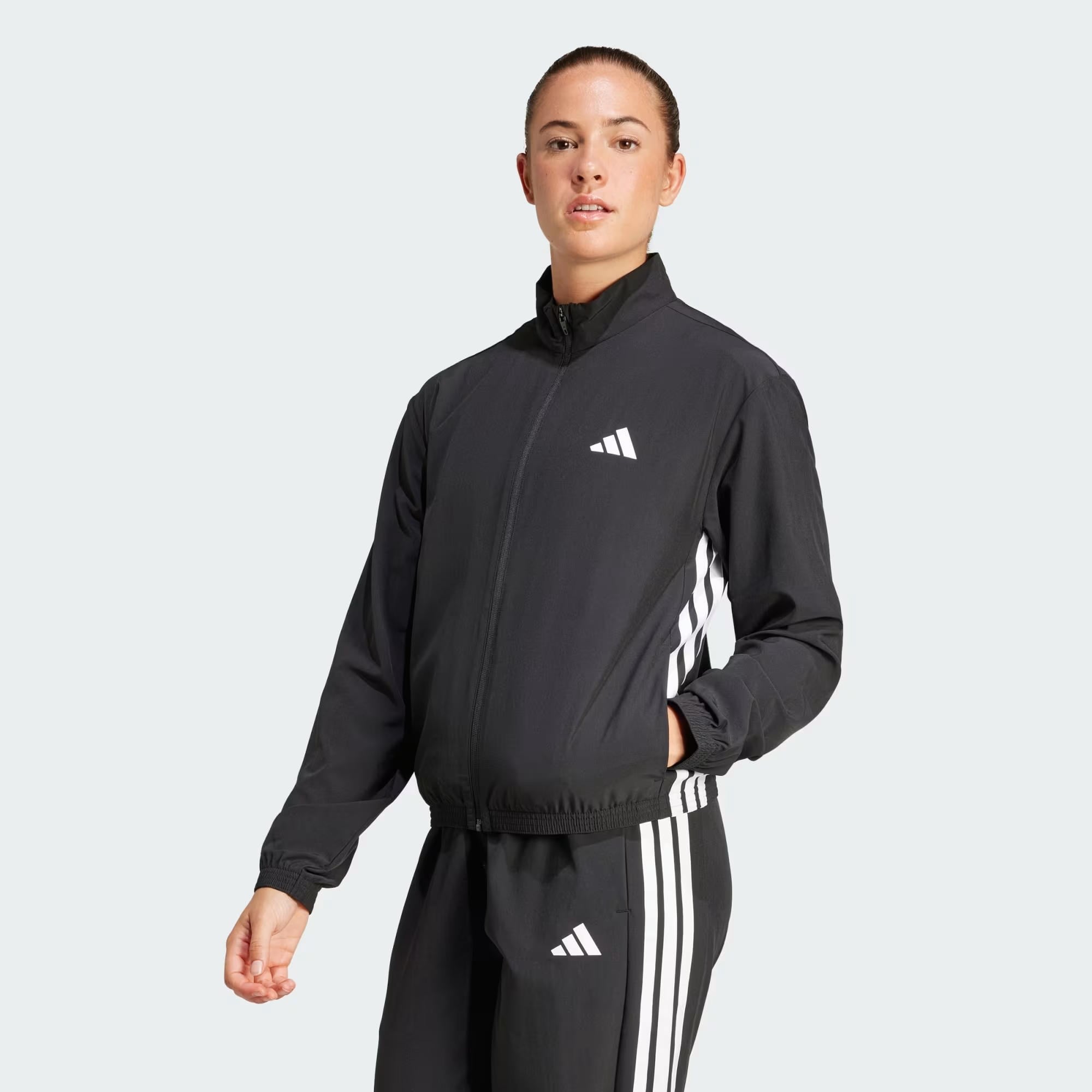 adidas Train Essentials 3 Stripes Warm-up Kadın Sweatshirt