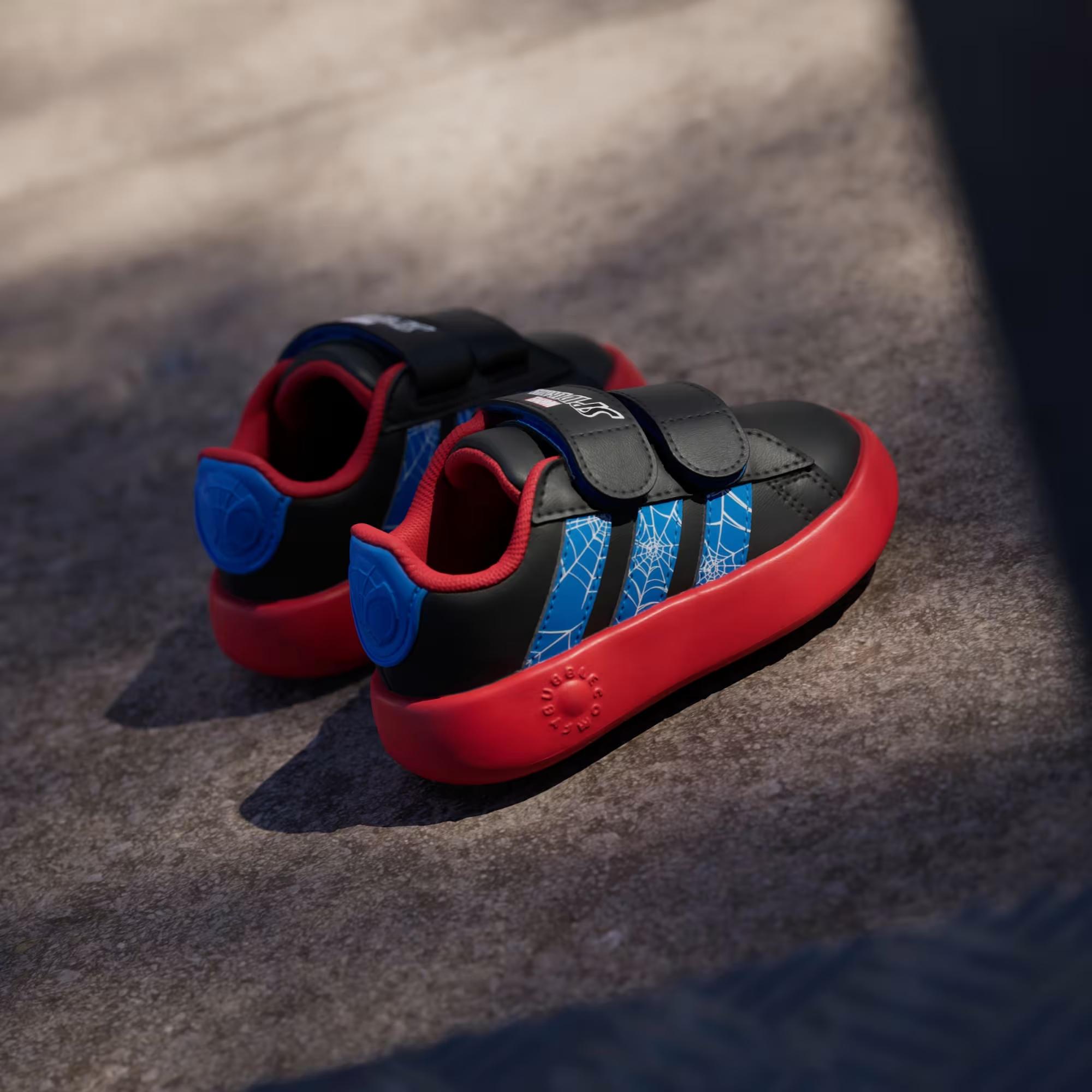 adidas x Marvel Spider-Man Grand Court Çocuk Günlük Spor Ayakkabı - Görsel 6