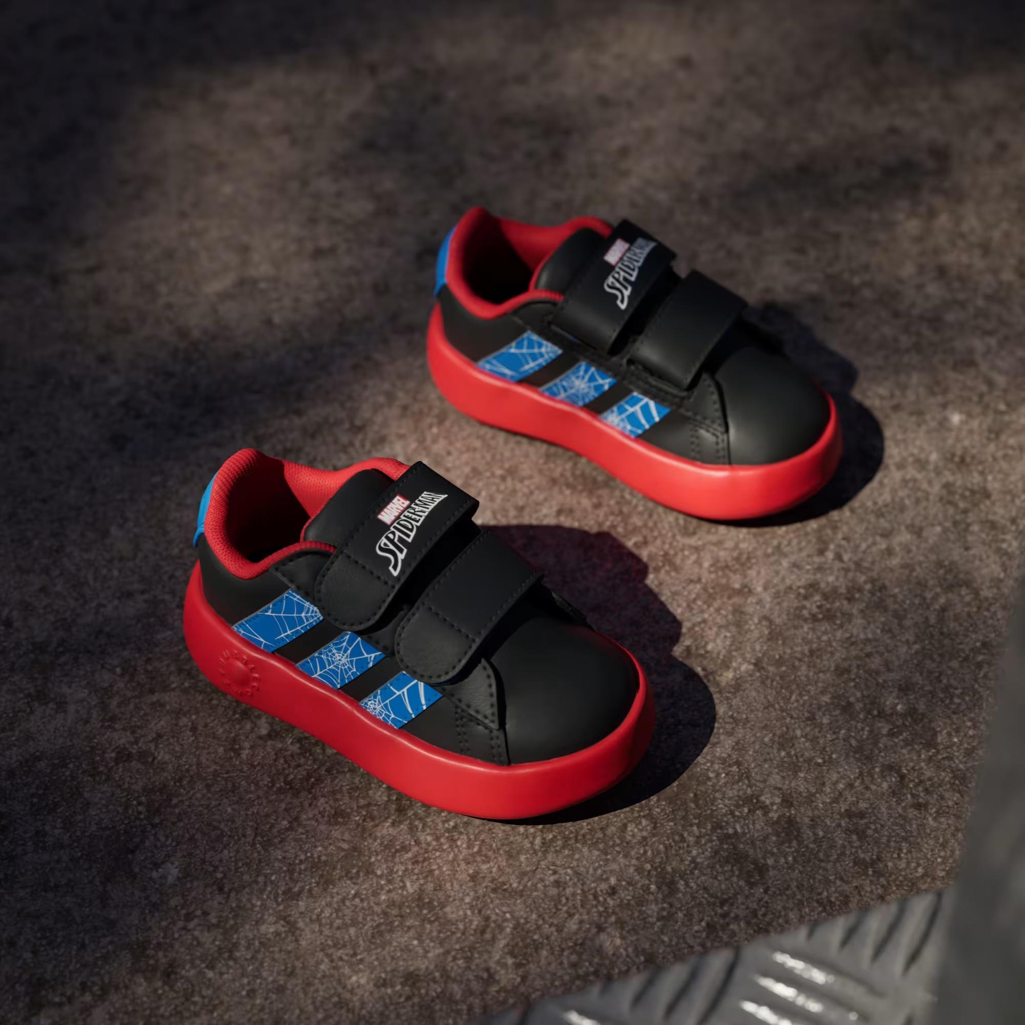 adidas x Marvel Spider-Man Grand Court Çocuk Günlük Spor Ayakkabı - Görsel 5