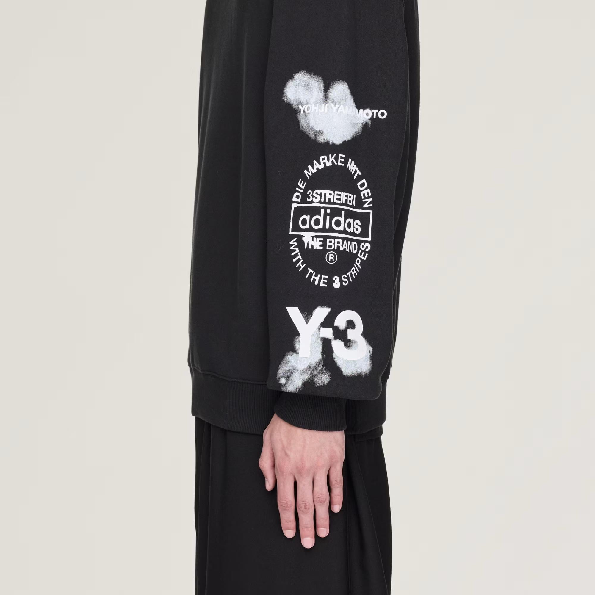 adidas Y-3 Graphic Crew Erkek Sweatshirt