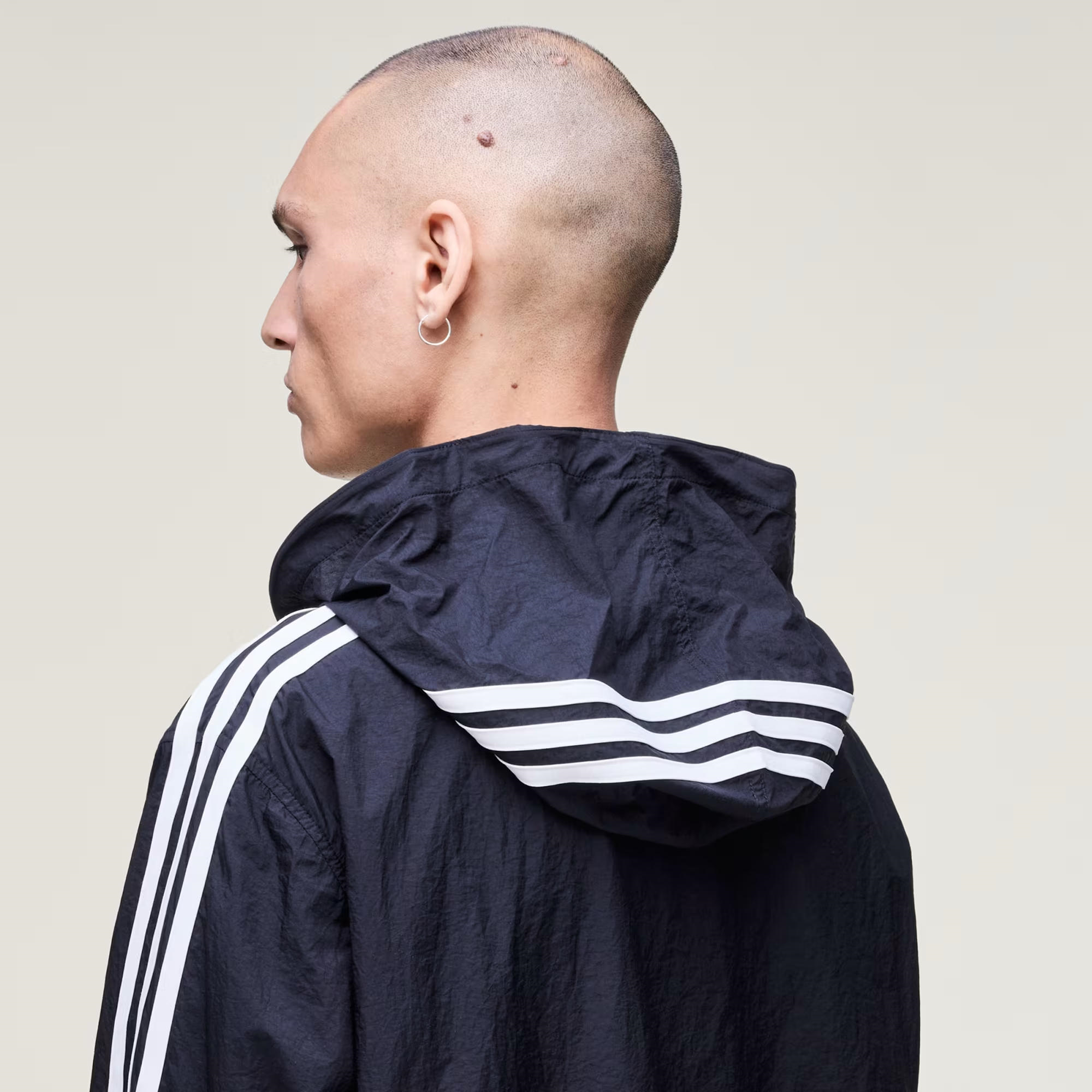 adidas Y-3 Nylon Wired 3-Stripes Erkek Sweatshirt