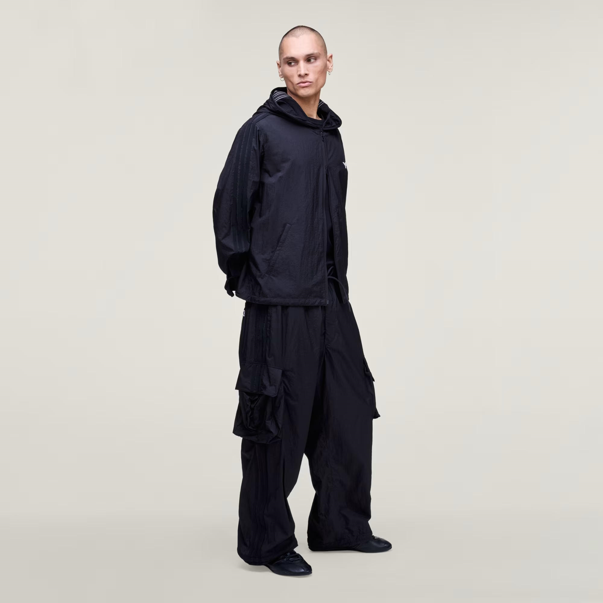 adidas Y-3 Nylon Wired 3-Stripes Erkek Sweatshirt