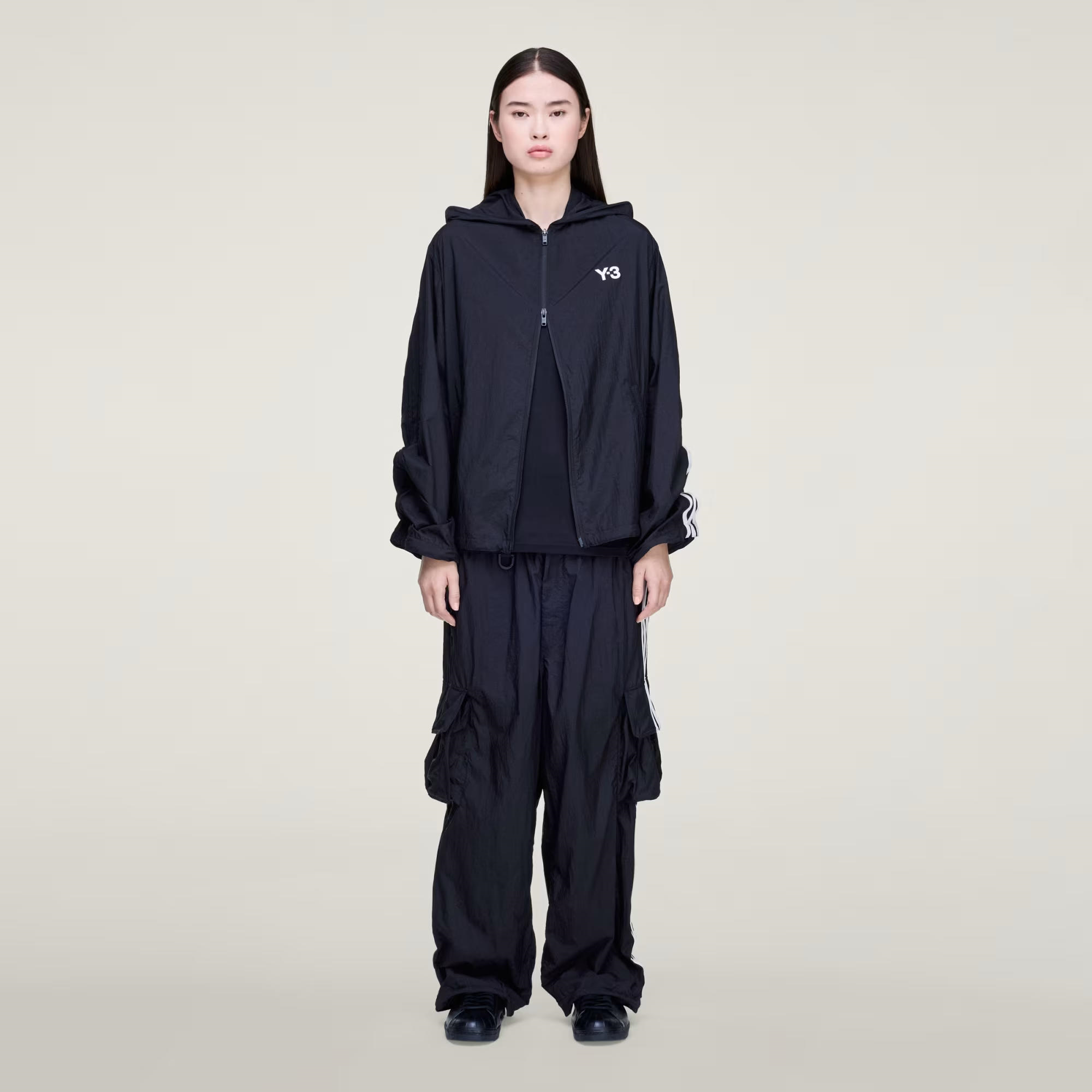 adidas Y-3 Nylon Wired 3-Stripes Erkek Sweatshirt