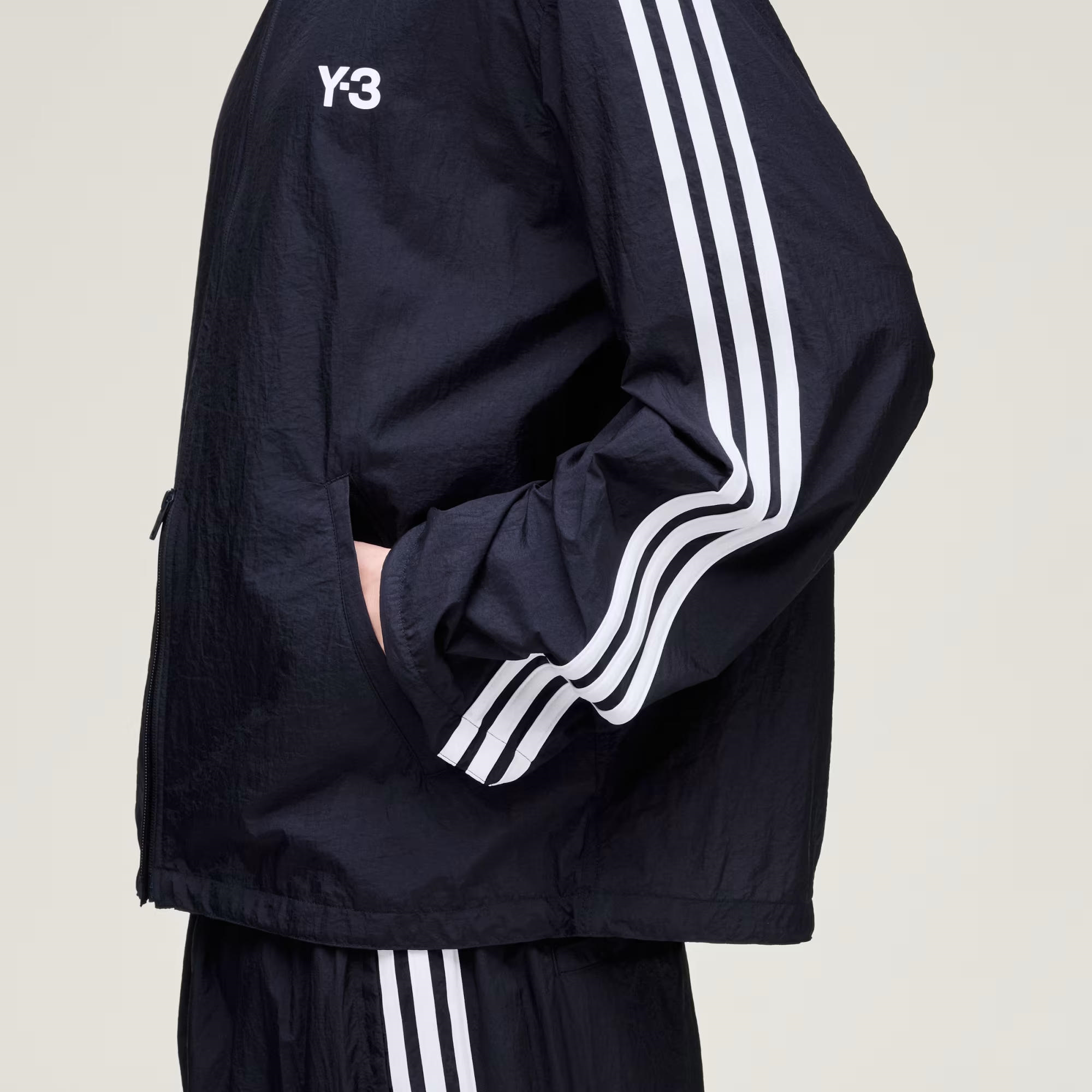 adidas Y-3 Nylon Wired 3-Stripes Erkek Sweatshirt