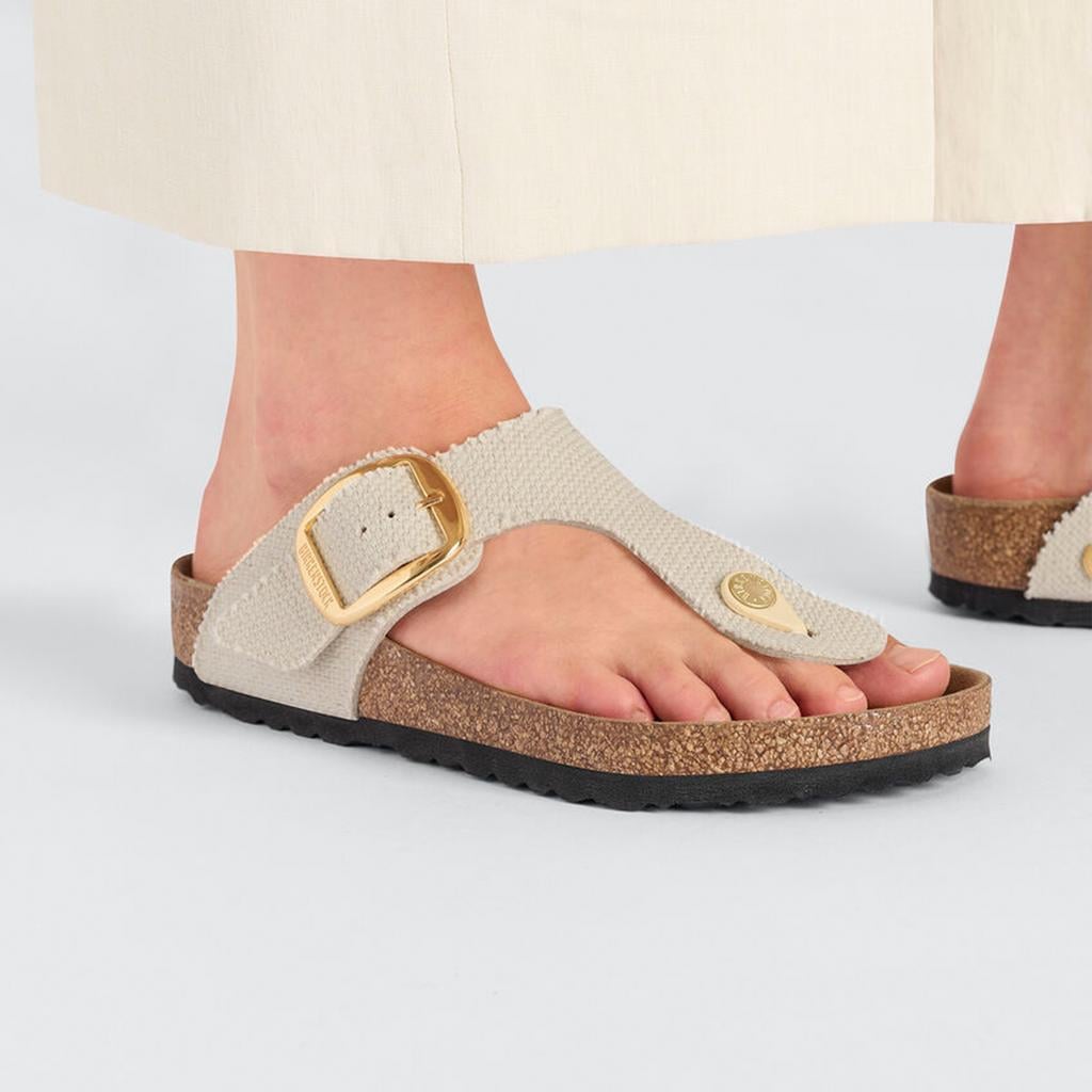 Birkenstock Gizeh Big Buckle Tex Rough Canvas Vegan Kadın Terlik