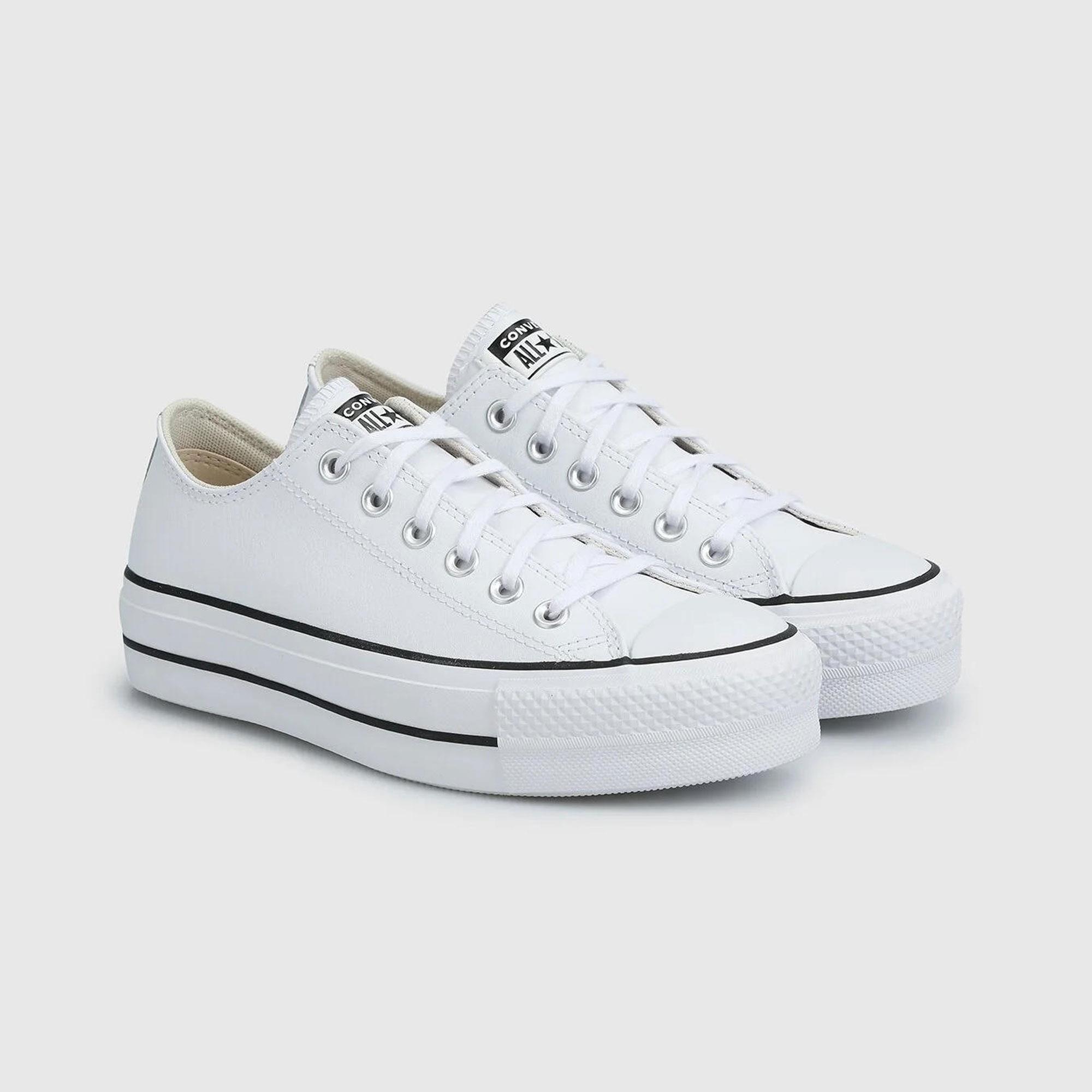 Converse Chuck Taylor All Star Leather Platform Kadın Günlük Spor Ayakkabı - Görsel 3