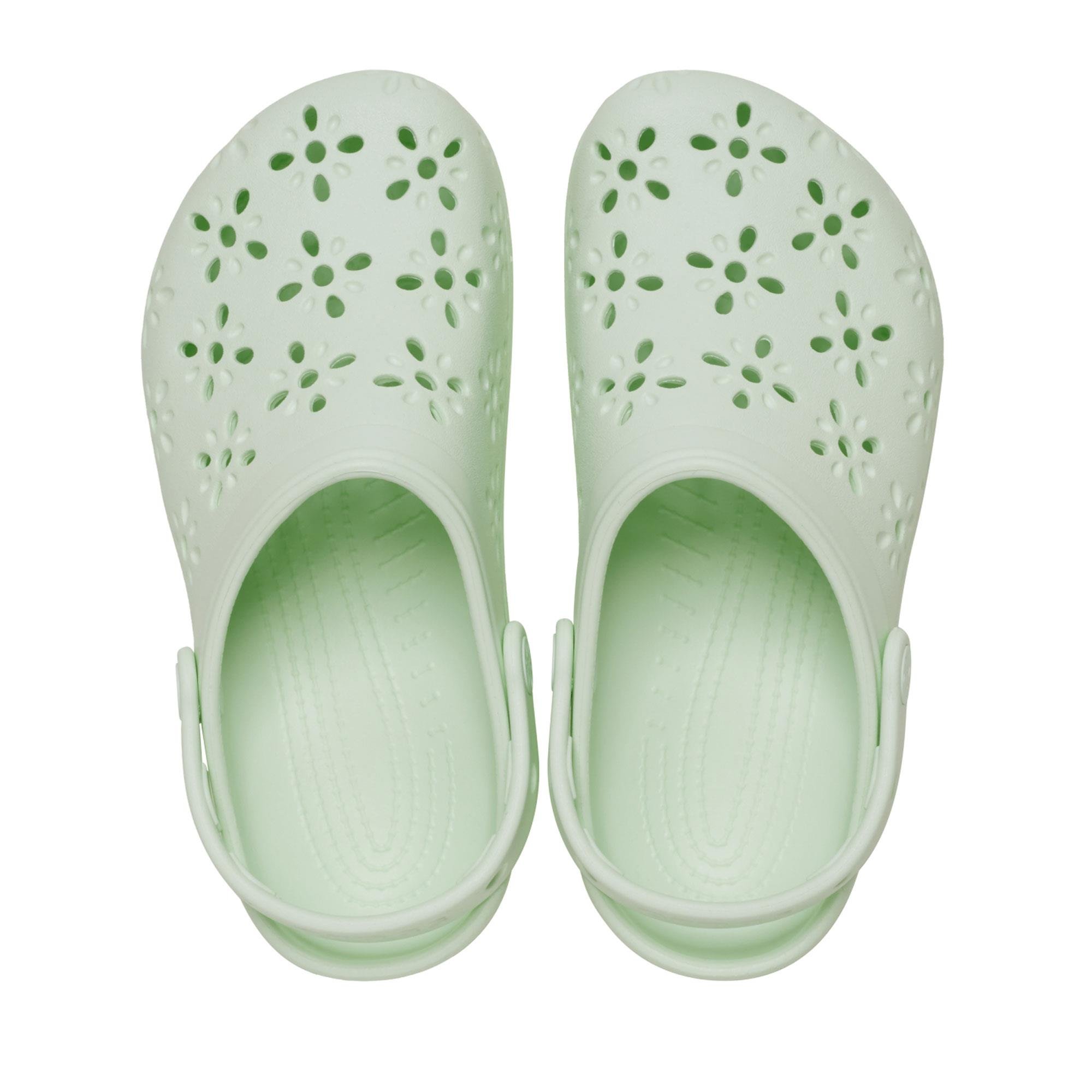 Crocs Classic Floral Cut Out Kadın Terlik - Görsel 4