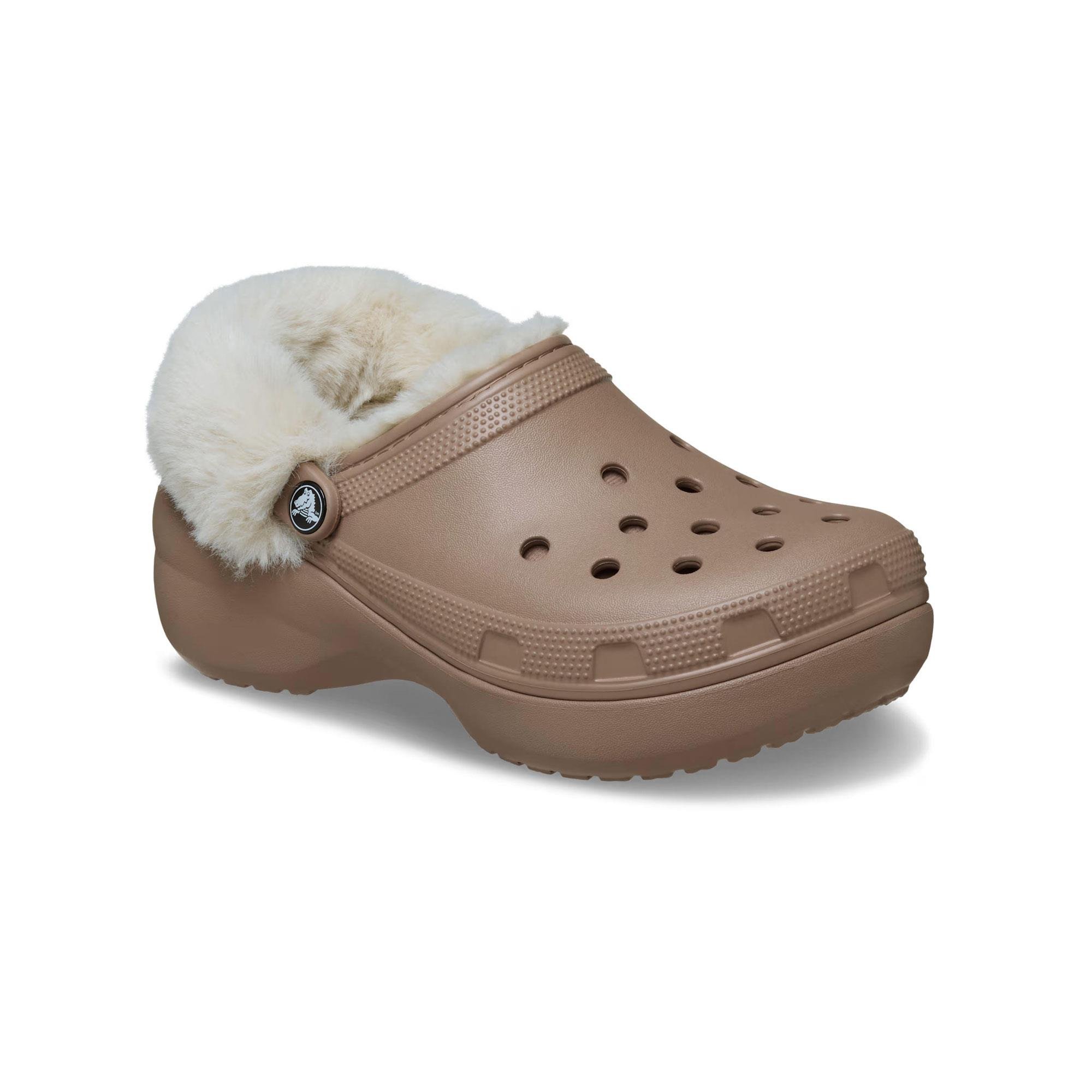 Crocs Classic Platform Fuzz Lined Kadın Terlik - Görsel 6