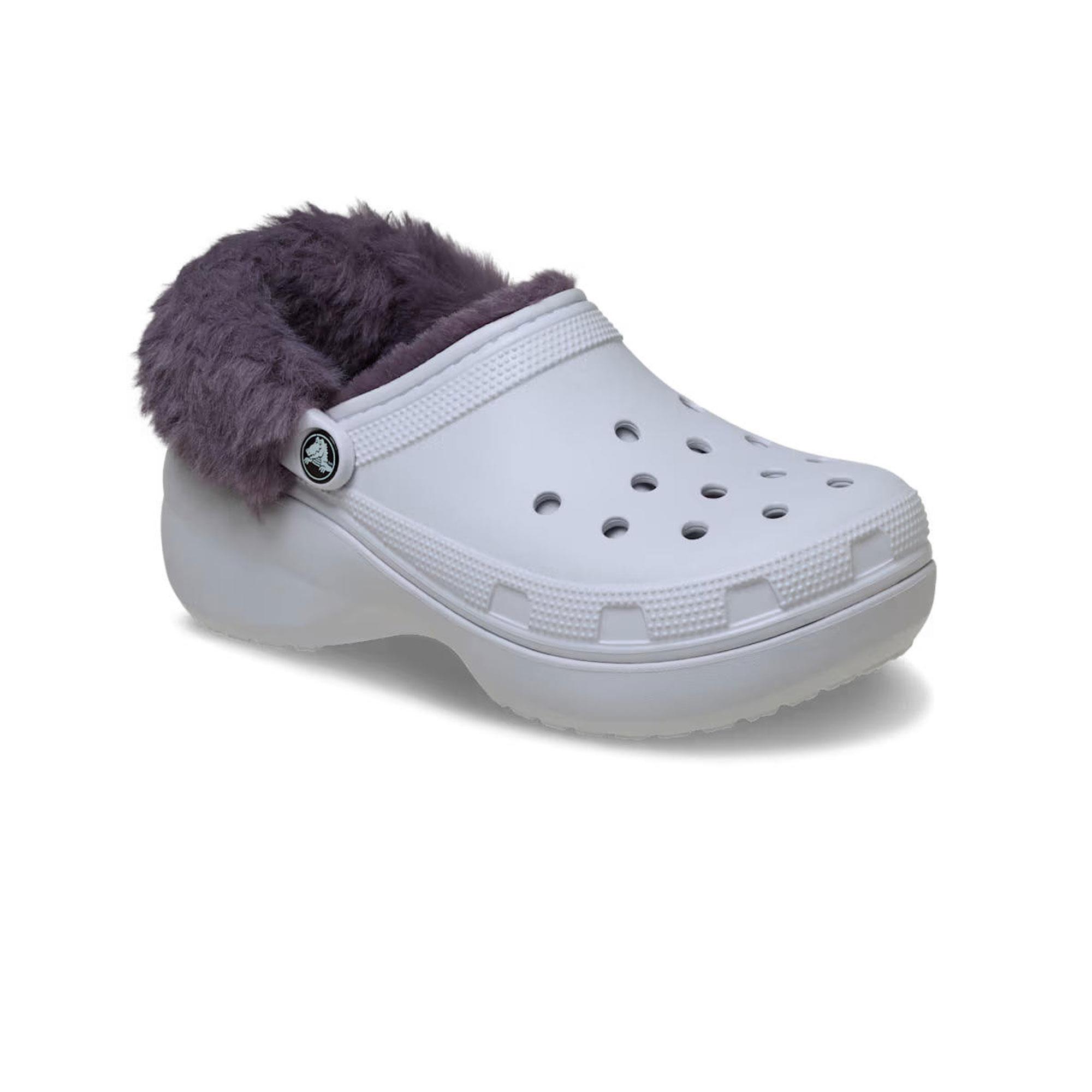 Crocs Classic Platform Fuzz Lined Kadın Terlik - Görsel 6