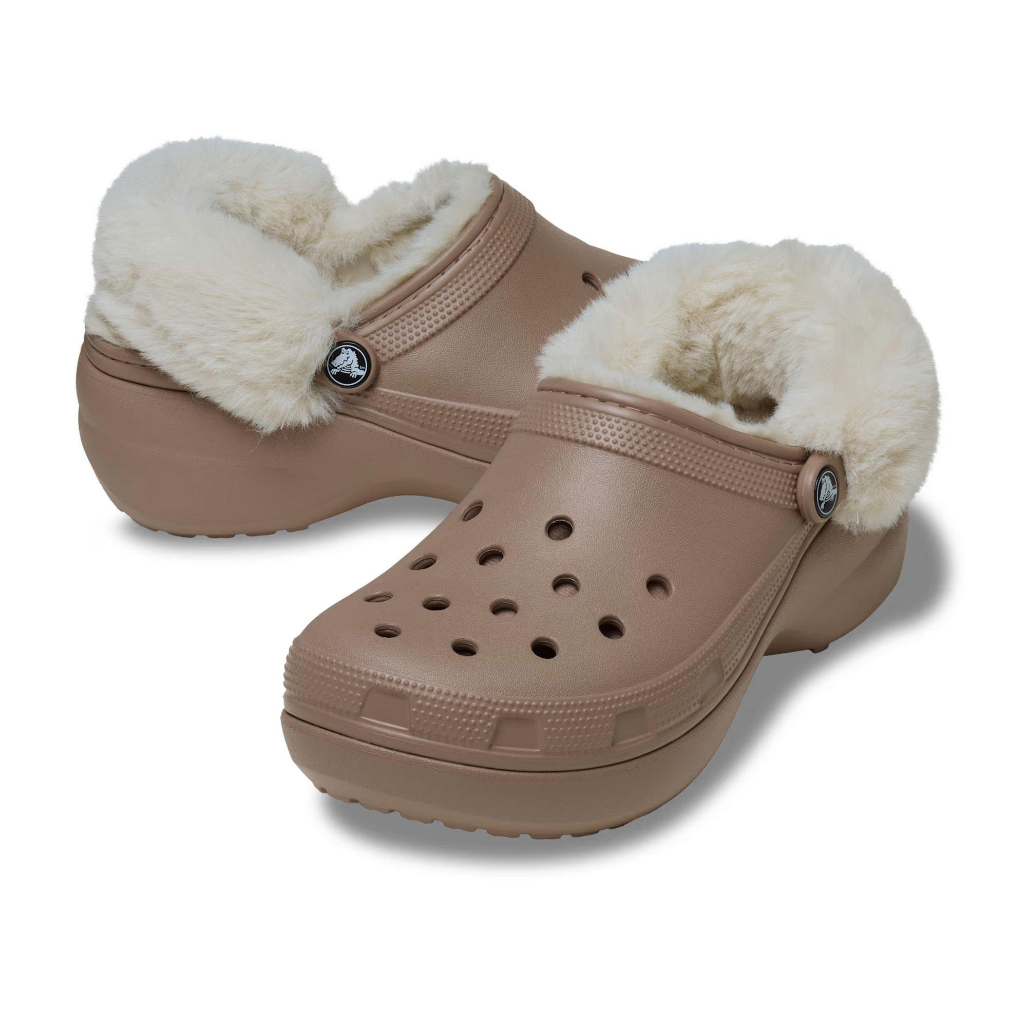 Crocs Classic Platform Fuzz Lined Kadın Terlik - Görsel 3