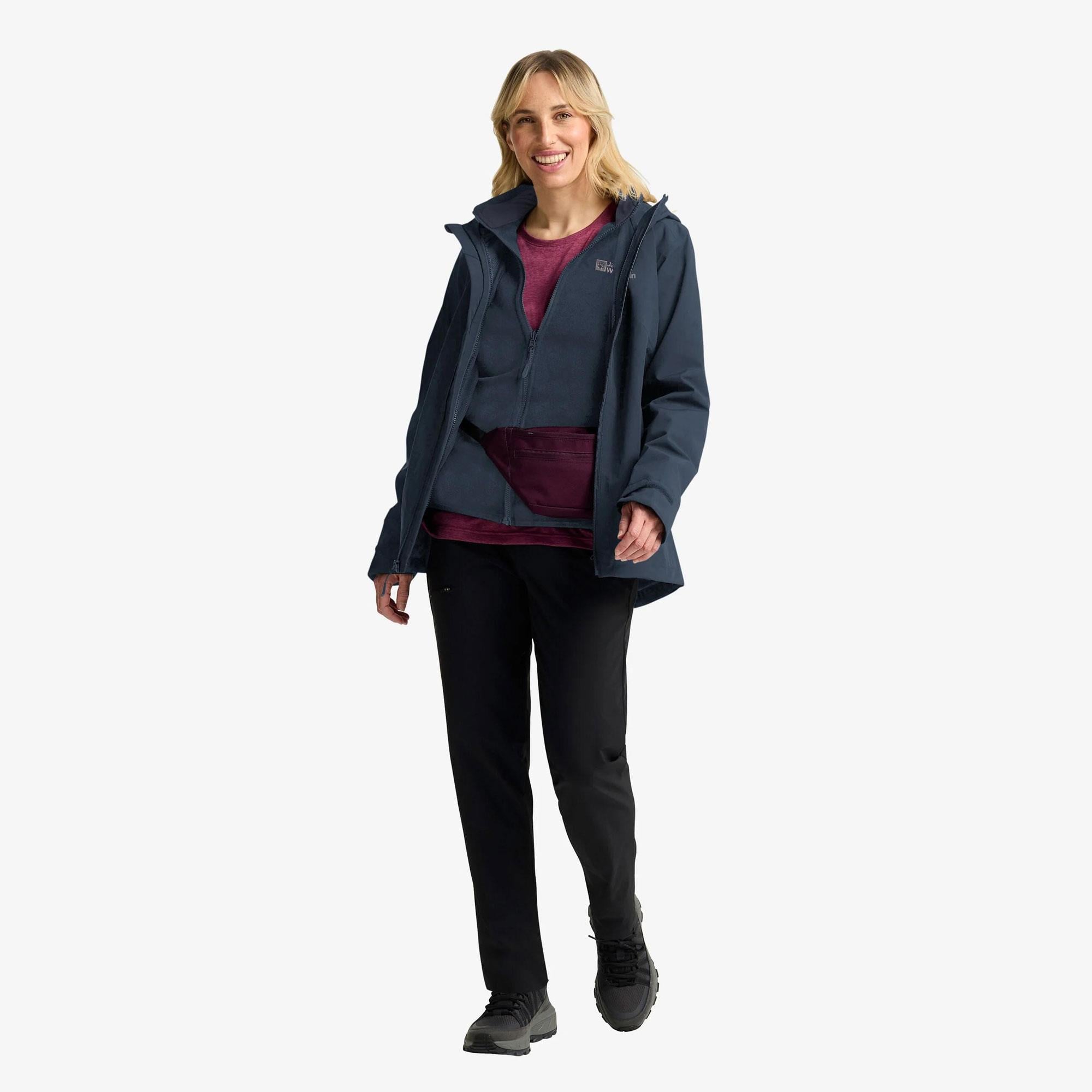Jack Wolfskin Moonrise 3in1 Kadın Mont