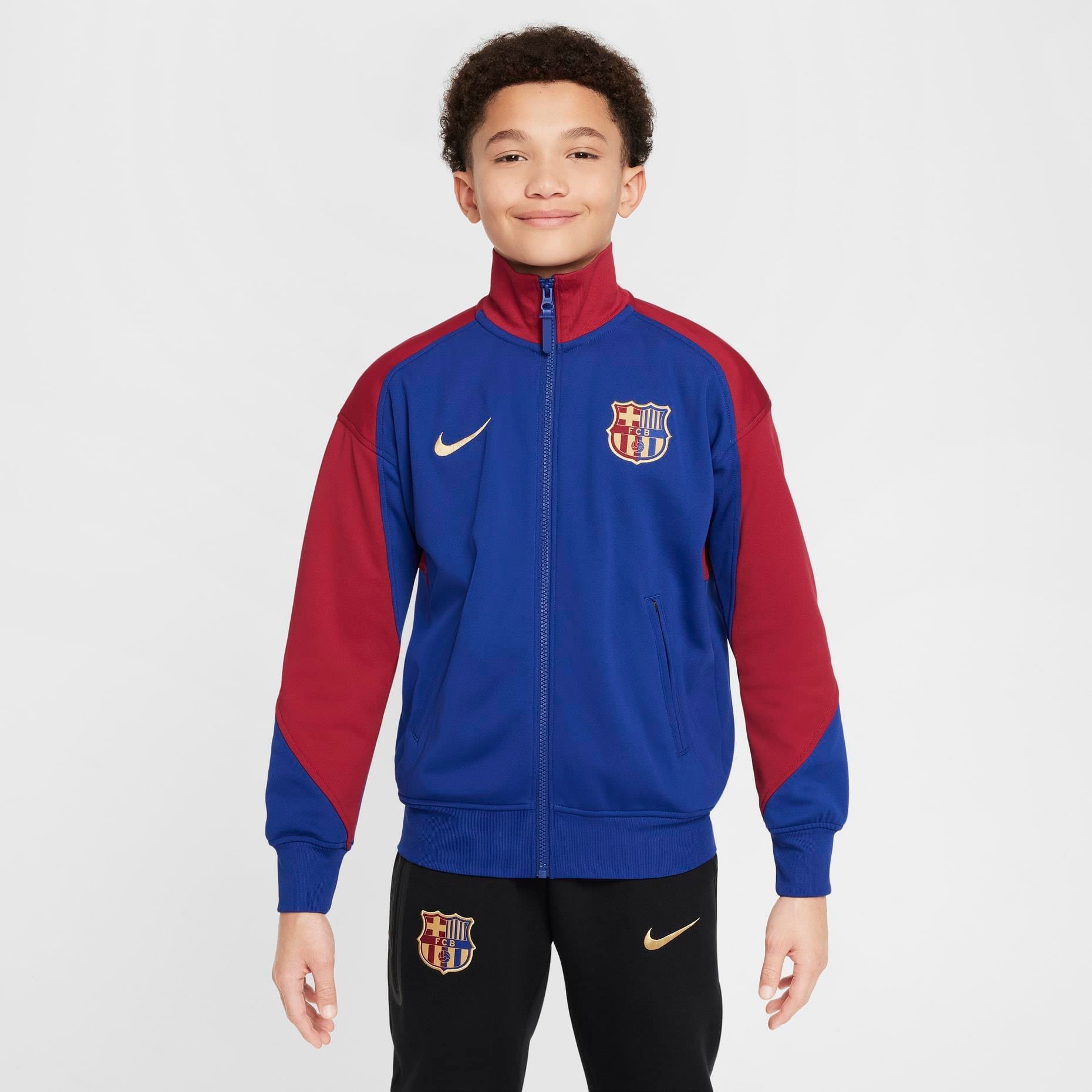 FC Barcelona Nike 長袖ジャージ Nike FC Barcelona Academy Pro Dri-FIT Çocuk Sweatshirt FQ0003-455