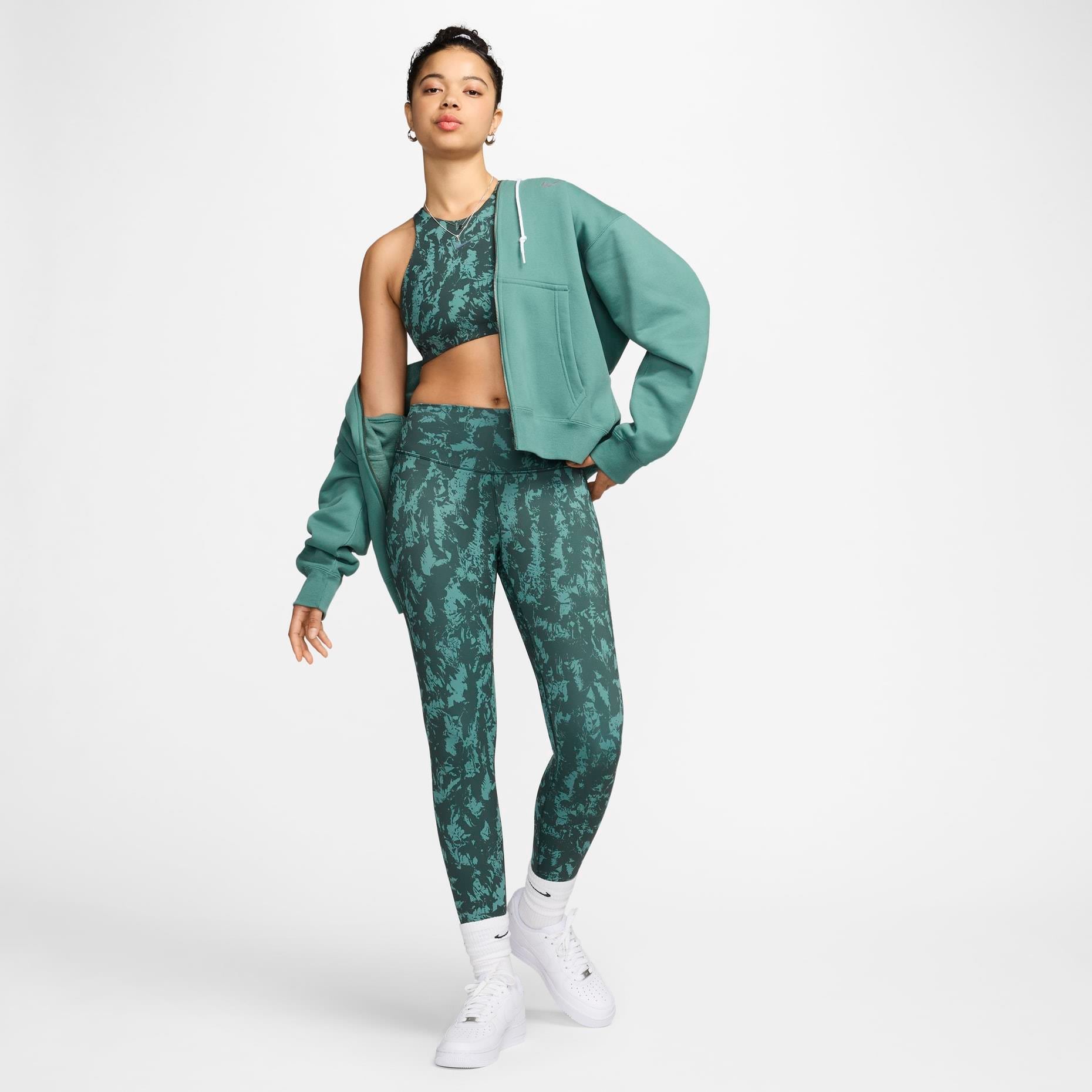 Nike One High Waisted 7/8 Printed Kadın Tayt