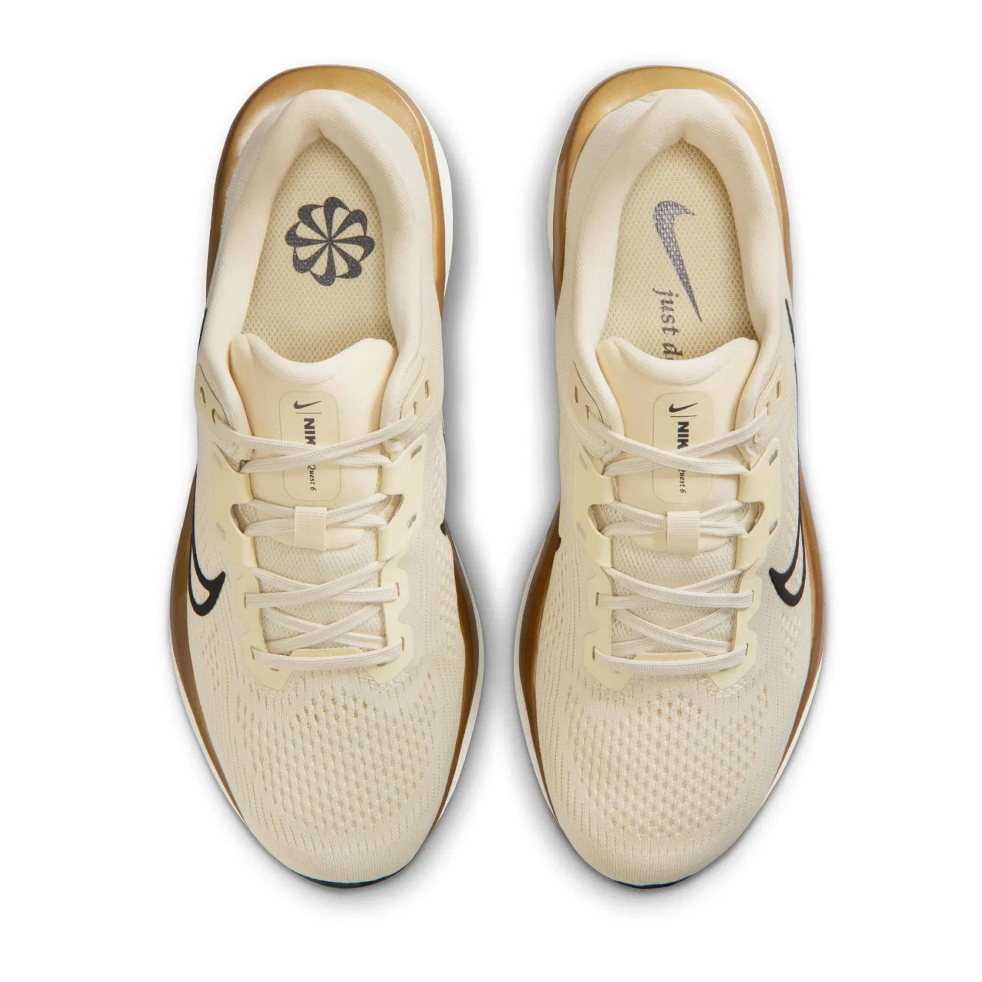 Nike Bej Nike Quest 6 Koşu Ayakkabısı